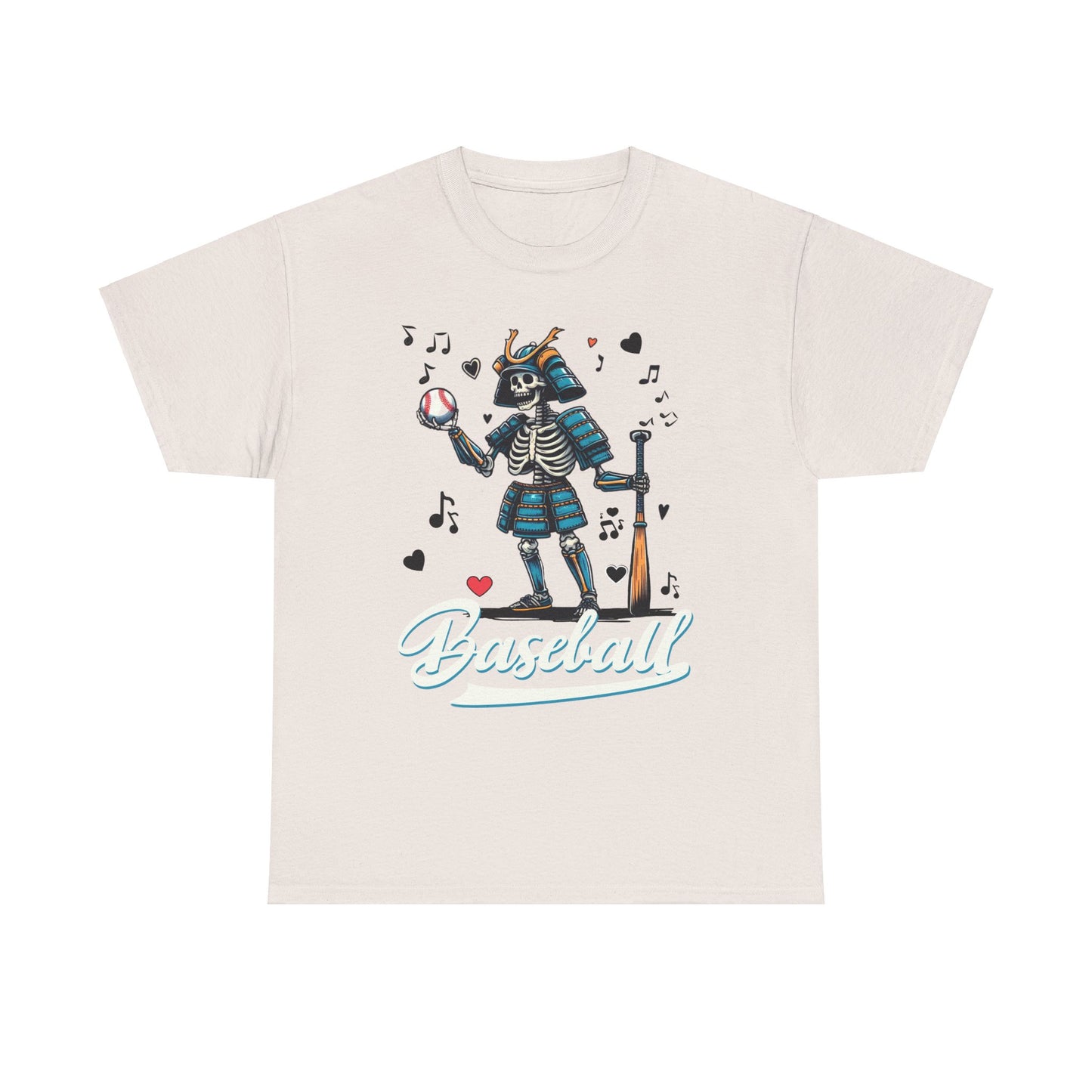 Baseball, Skeleton Samurai, Dodgers, Angels, Padres, Red Sox, Tigers, Mets, Cubs, Blue Jays, Cardinals, Japanese, Unisex 100% Cotton Tee