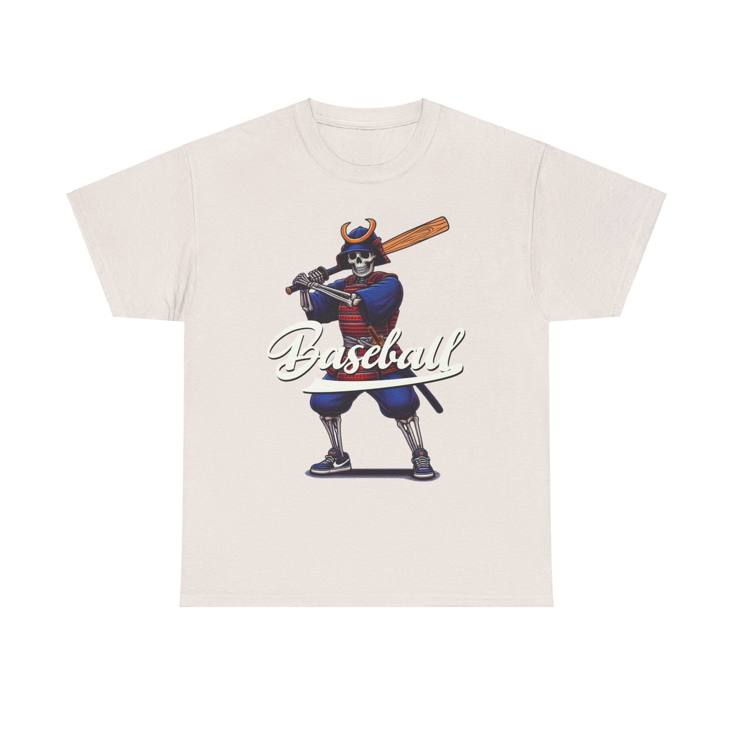 Skeleton Samurai, LA, Dodgers, Angels, Padres, Red Sox, Tigers, Mets, Cubs, Blue Jays, Cardinals, Japanese, Unisex 100% Cotton Tee
