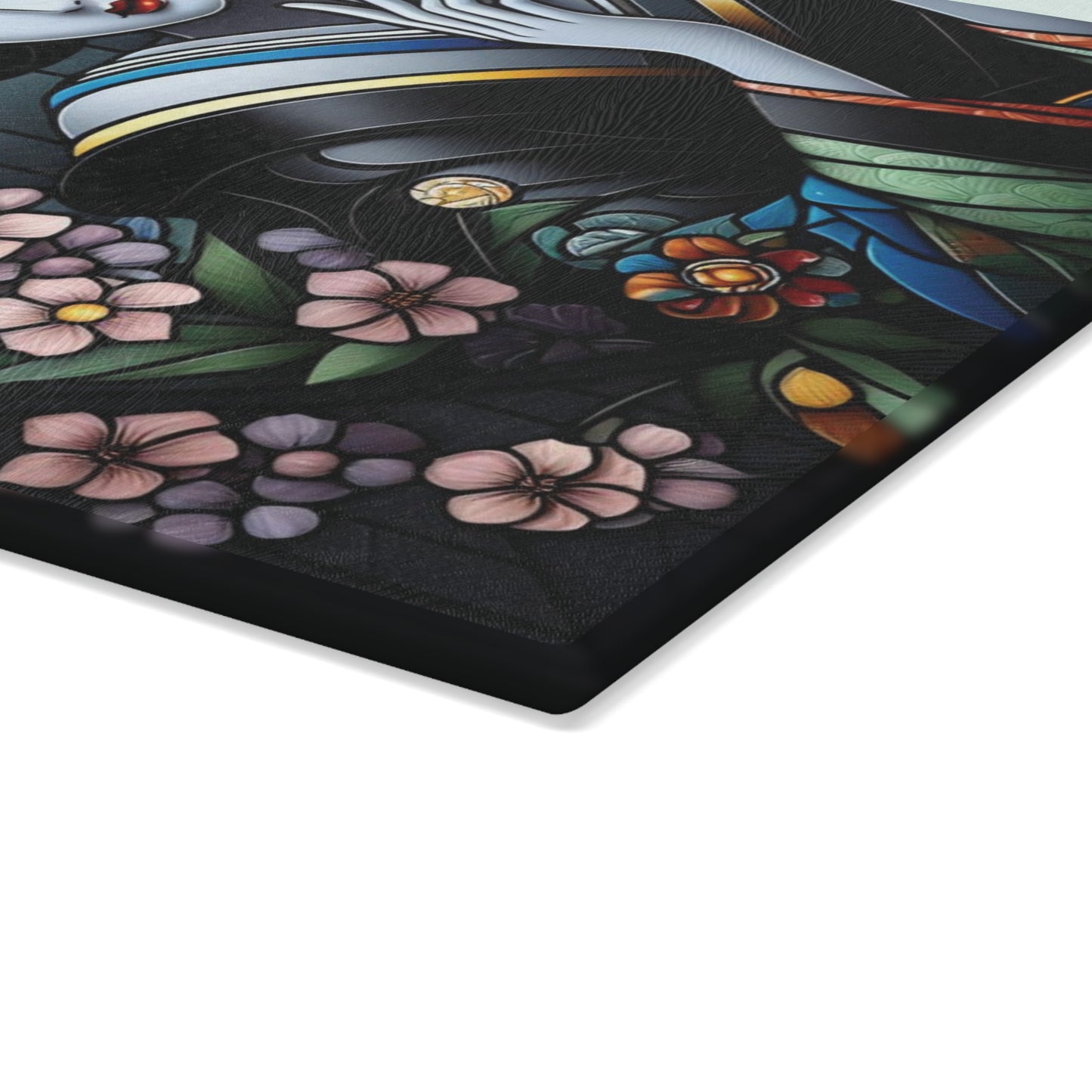 Geisha Cutting board, Glass Cutting Board, Geisha kimono Board, Kitchen Decor, Wedding Gift, Anniversary Gift, Sakura Glass Cutting Board