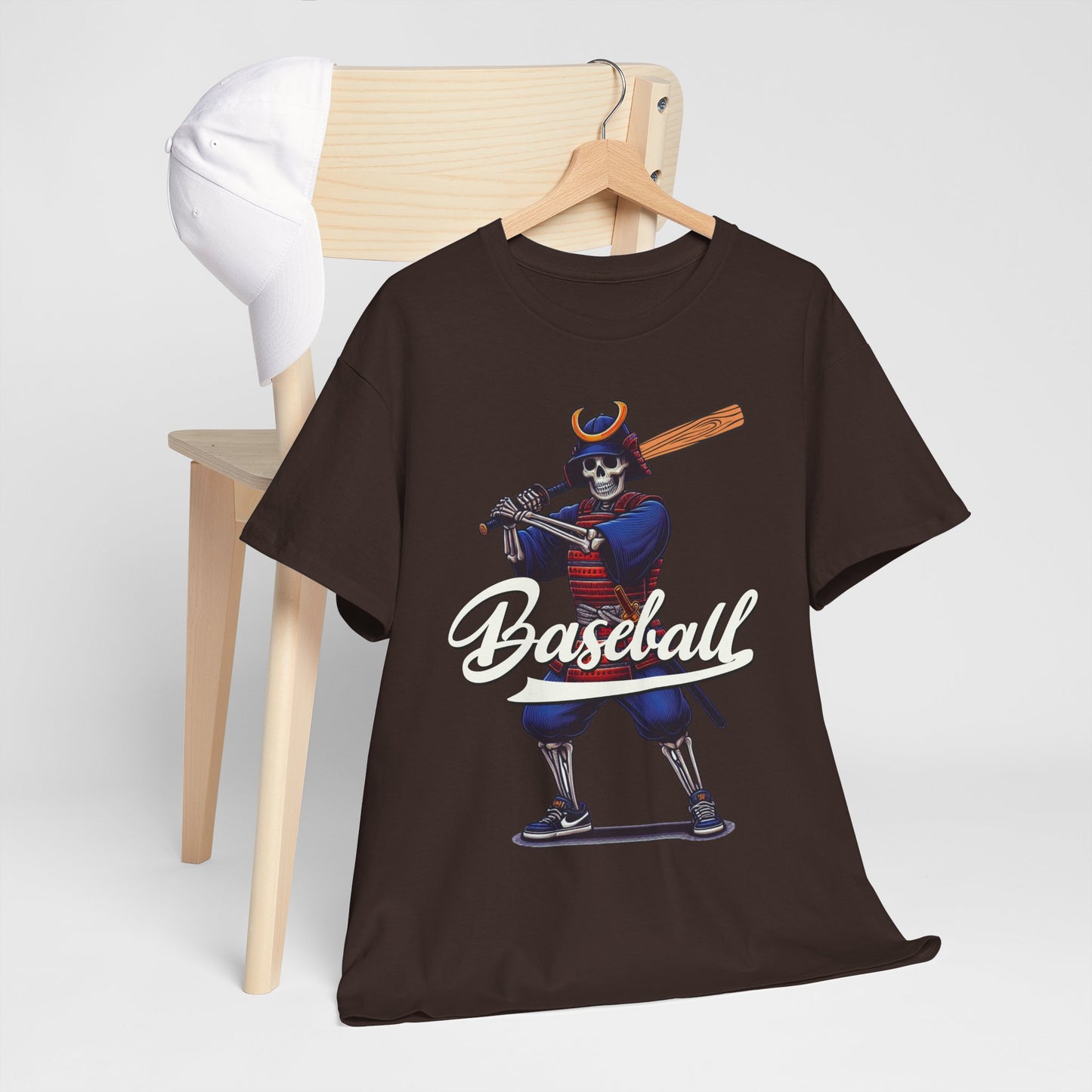 Skeleton Samurai, LA, Dodgers, Angels, Padres, Red Sox, Tigers, Mets, Cubs, Blue Jays, Cardinals, Japanese, Unisex 100% Cotton Tee