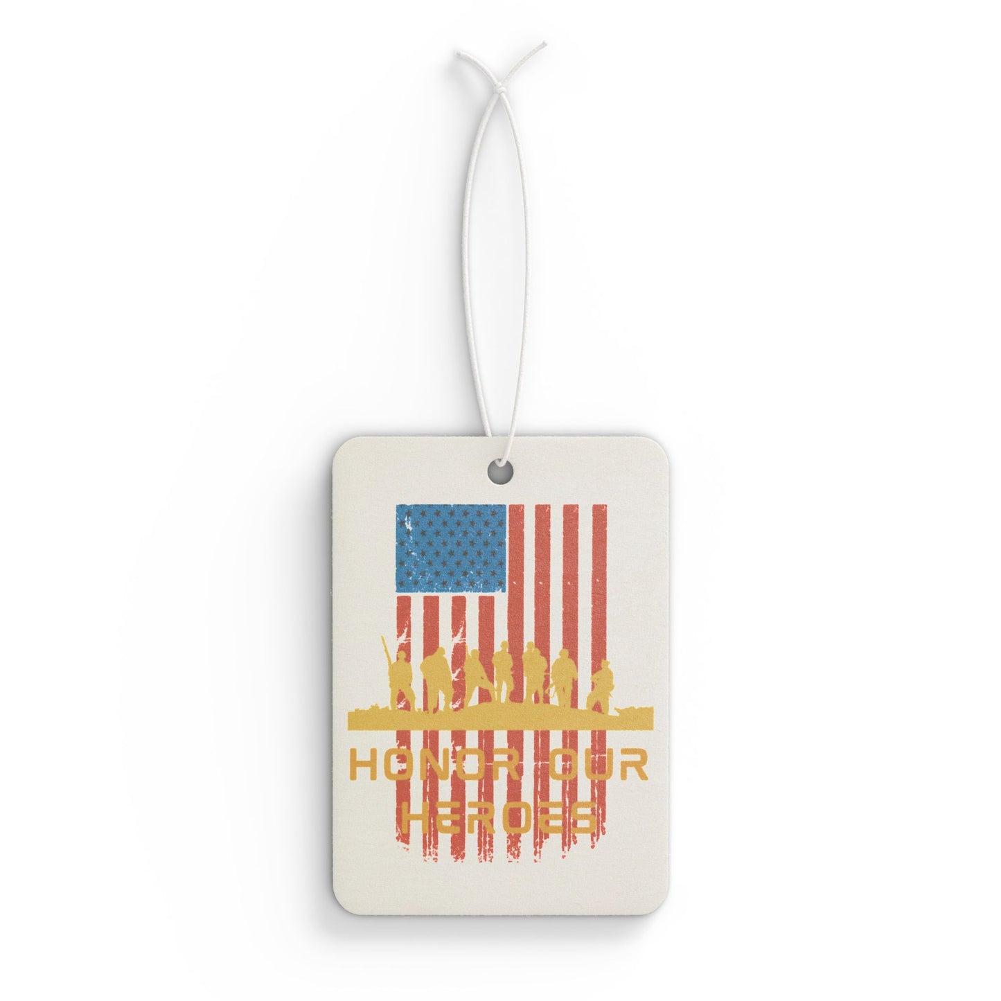 Honor Our Heroes, Veteran Flag, Honor Their Sacrifice, Honor The Gift, Warrior, U.S. Military, Memorial Day, US Flag, Car Air Freshener