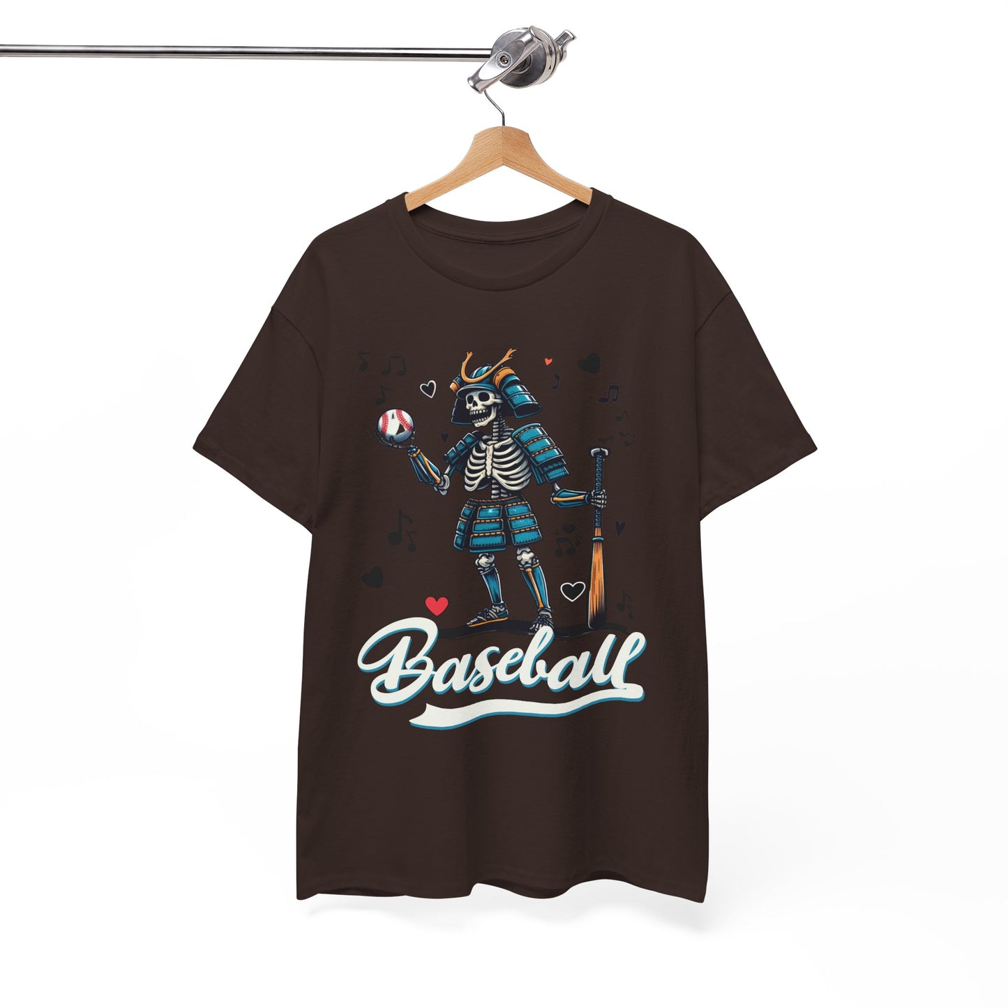 Baseball, Skeleton Samurai, Dodgers, Angels, Padres, Red Sox, Tigers, Mets, Cubs, Blue Jays, Cardinals, Japanese, Unisex 100% Cotton Tee
