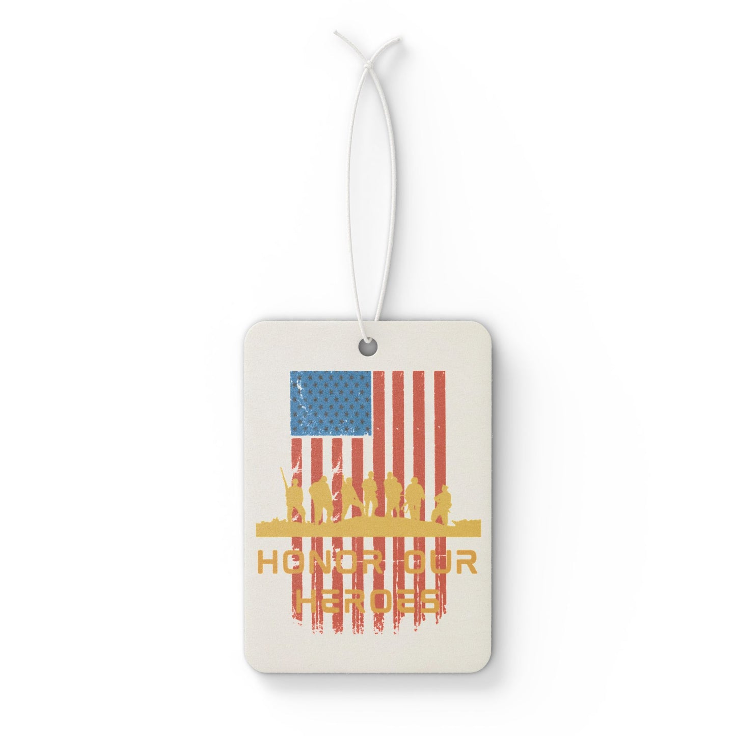 Honor Our Heroes, Veteran Flag, Honor Their Sacrifice, Honor The Gift, Warrior, U.S. Military, Memorial Day, US Flag, Car Air Freshener
