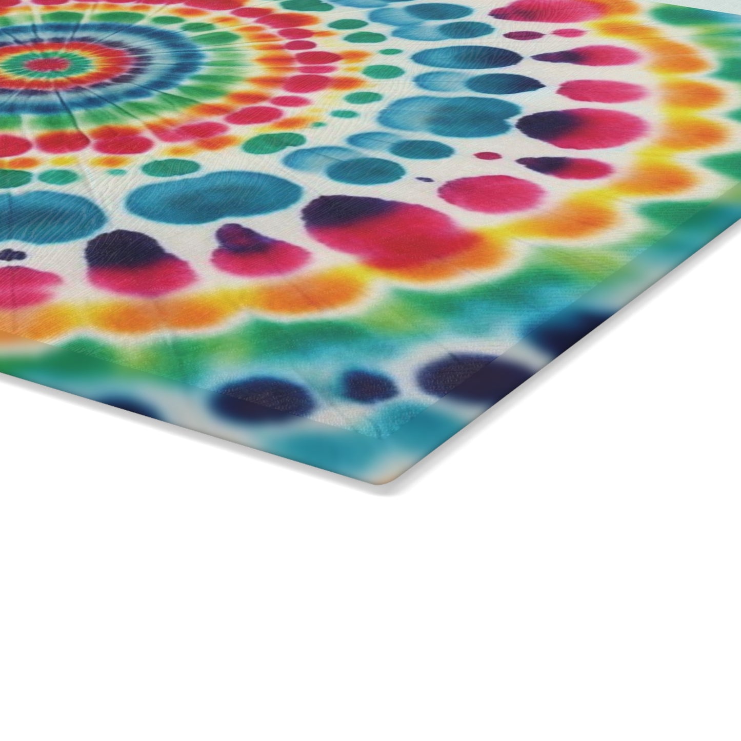 Tie Dye, Rainbow Heart, Psychedelic Hippie, 1970s, Retro Decor, Boho, Housewarming Gift, Grateful Dead Love, Camping, Glass Cutting Board