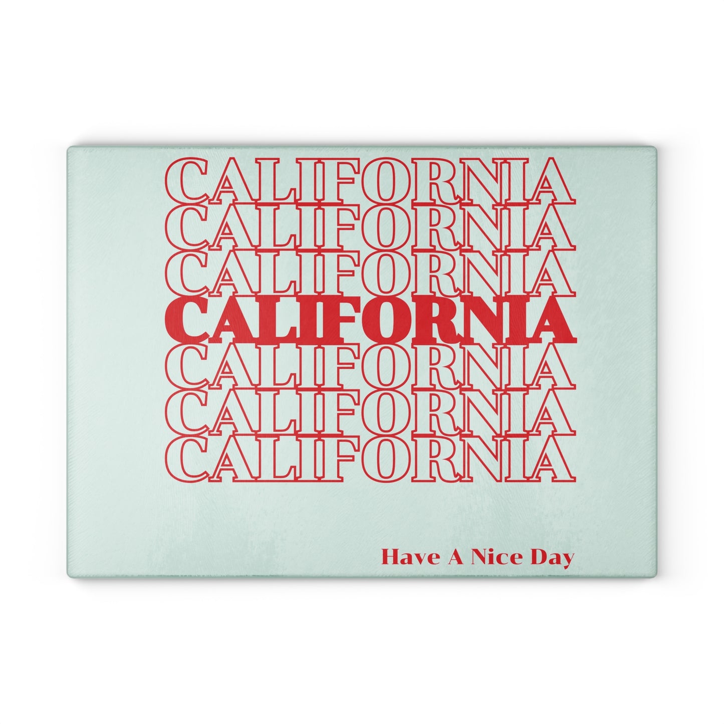 California Cutting board, California souvenir, Kawaii Kitchen Decor, Wedding Gift, Anniversary Gift, Glass Cutting Board, Glass Cutting Board