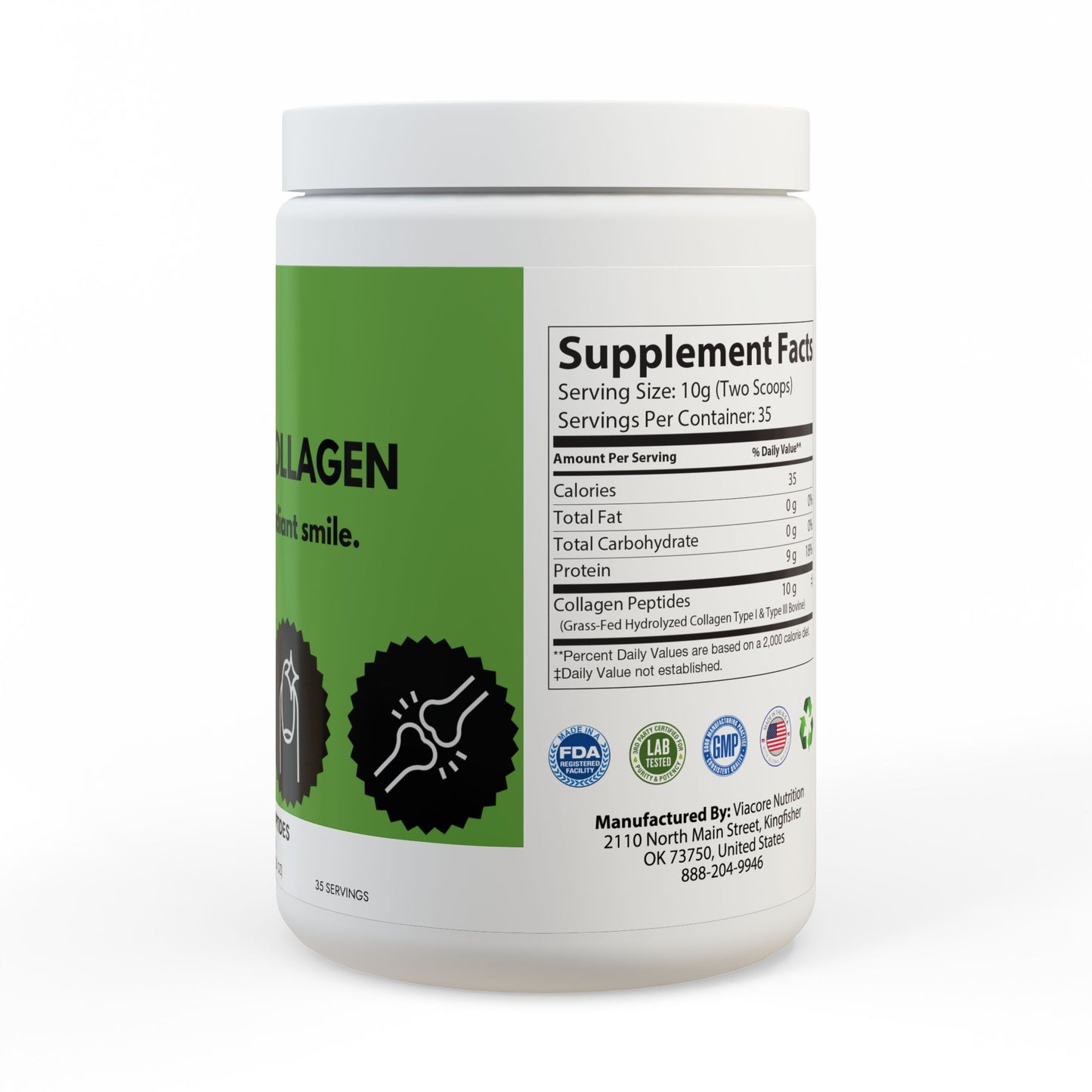 ULTIMATE COLLAGEN for a beautiful radiant smile. Collagen Peptides Type I & III Supplement (350g, 12.3oz)