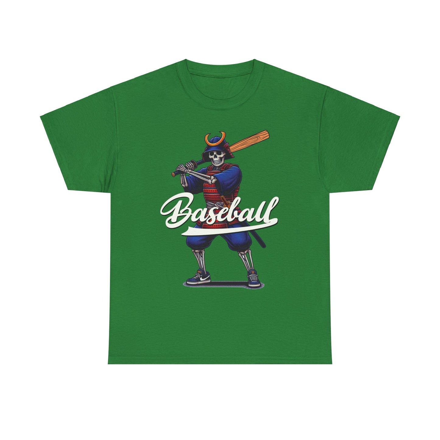 Skeleton Samurai, LA, Dodgers, Angels, Padres, Red Sox, Tigers, Mets, Cubs, Blue Jays, Cardinals, Japanese, Unisex 100% Cotton Tee