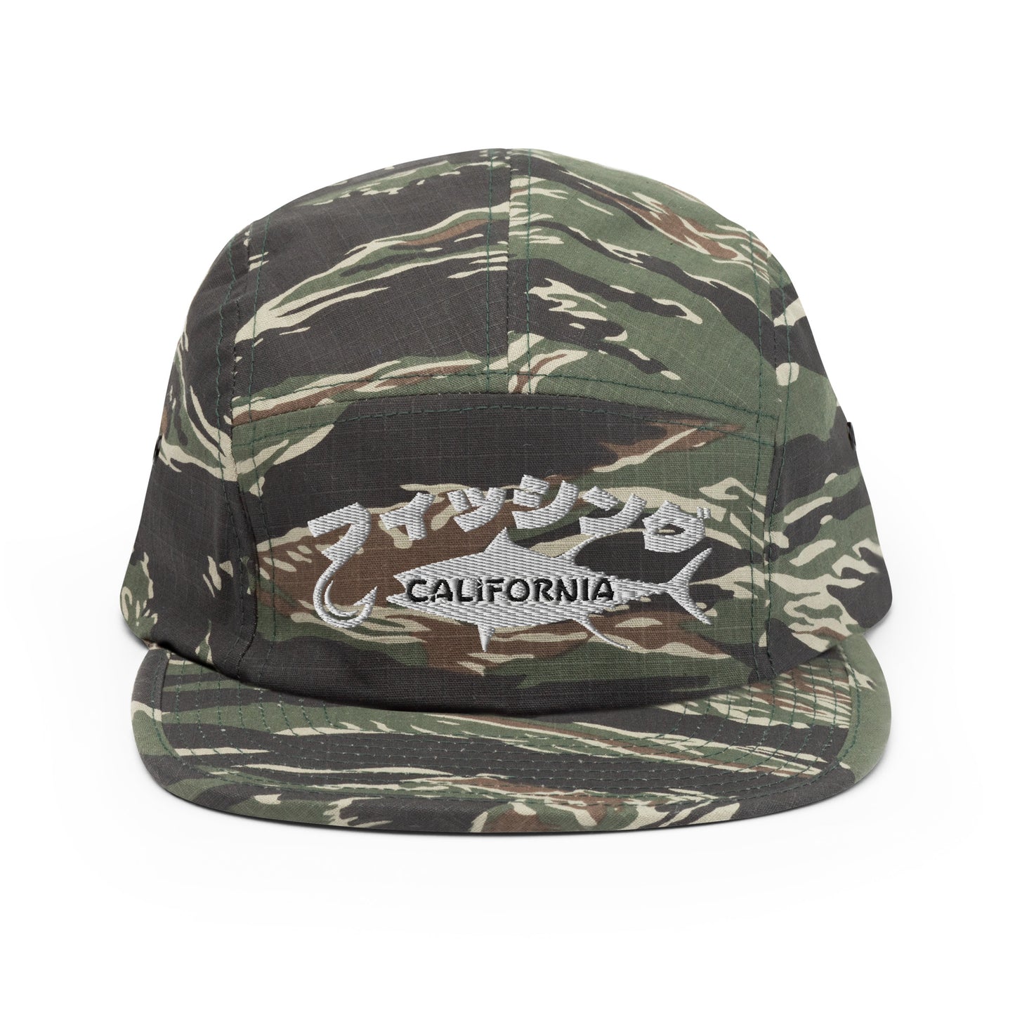Fishing California, Japanese katakana, Five Panel Cap