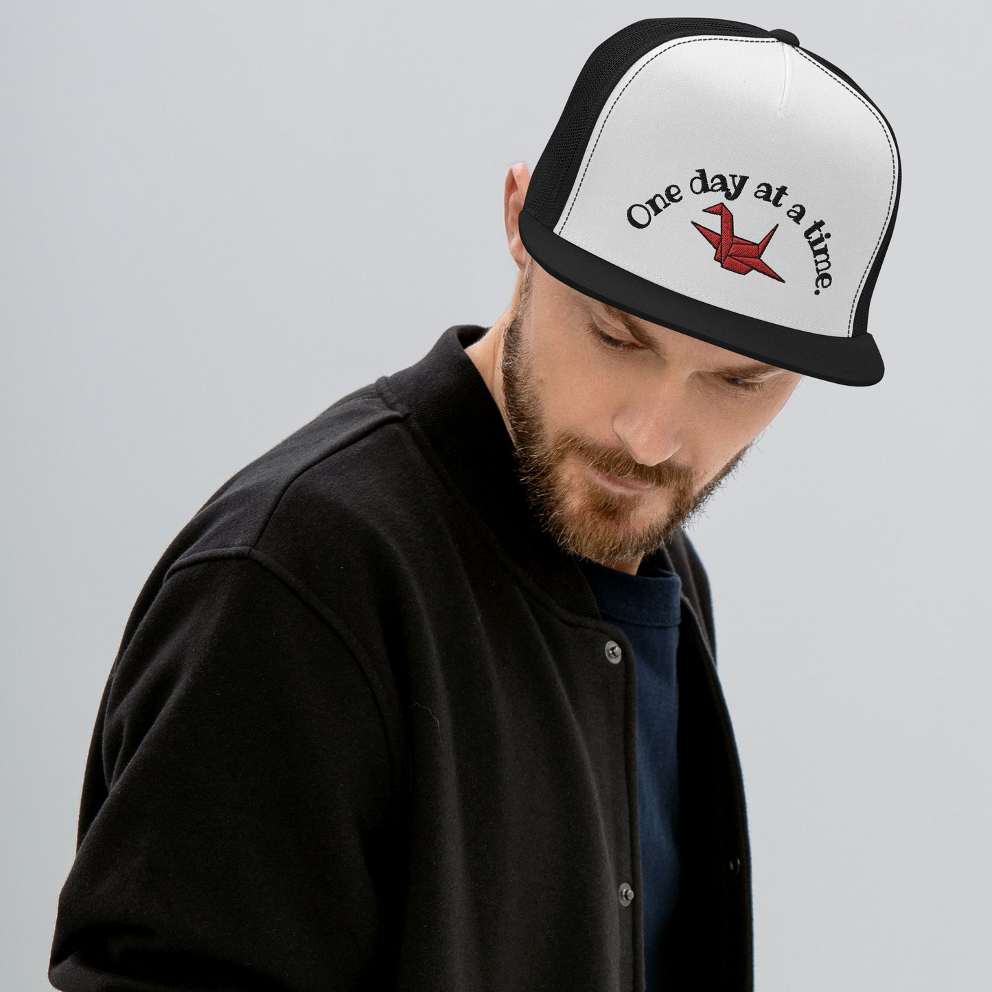 ORIGAMI, orizuru, cranes, Trucker Cap