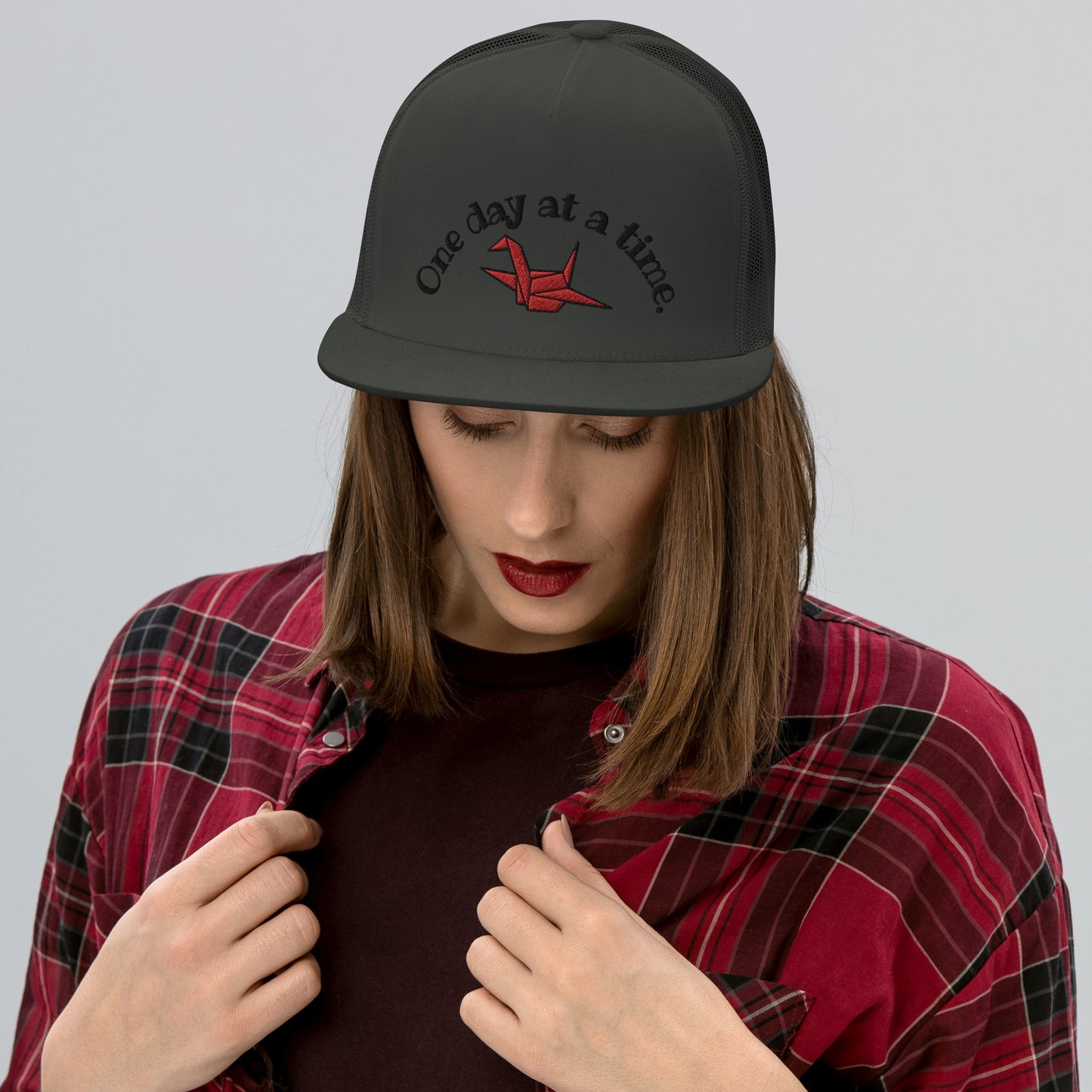 ORIGAMI, orizuru, cranes, Trucker Cap