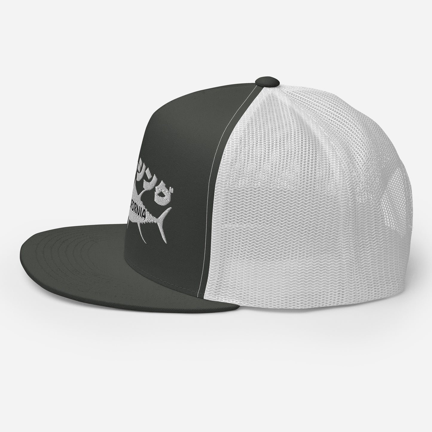 Fishing California, Japanese katakana, Trucker Cap