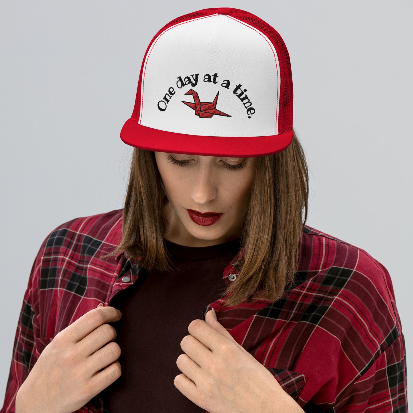 ORIGAMI, orizuru, cranes, Trucker Cap
