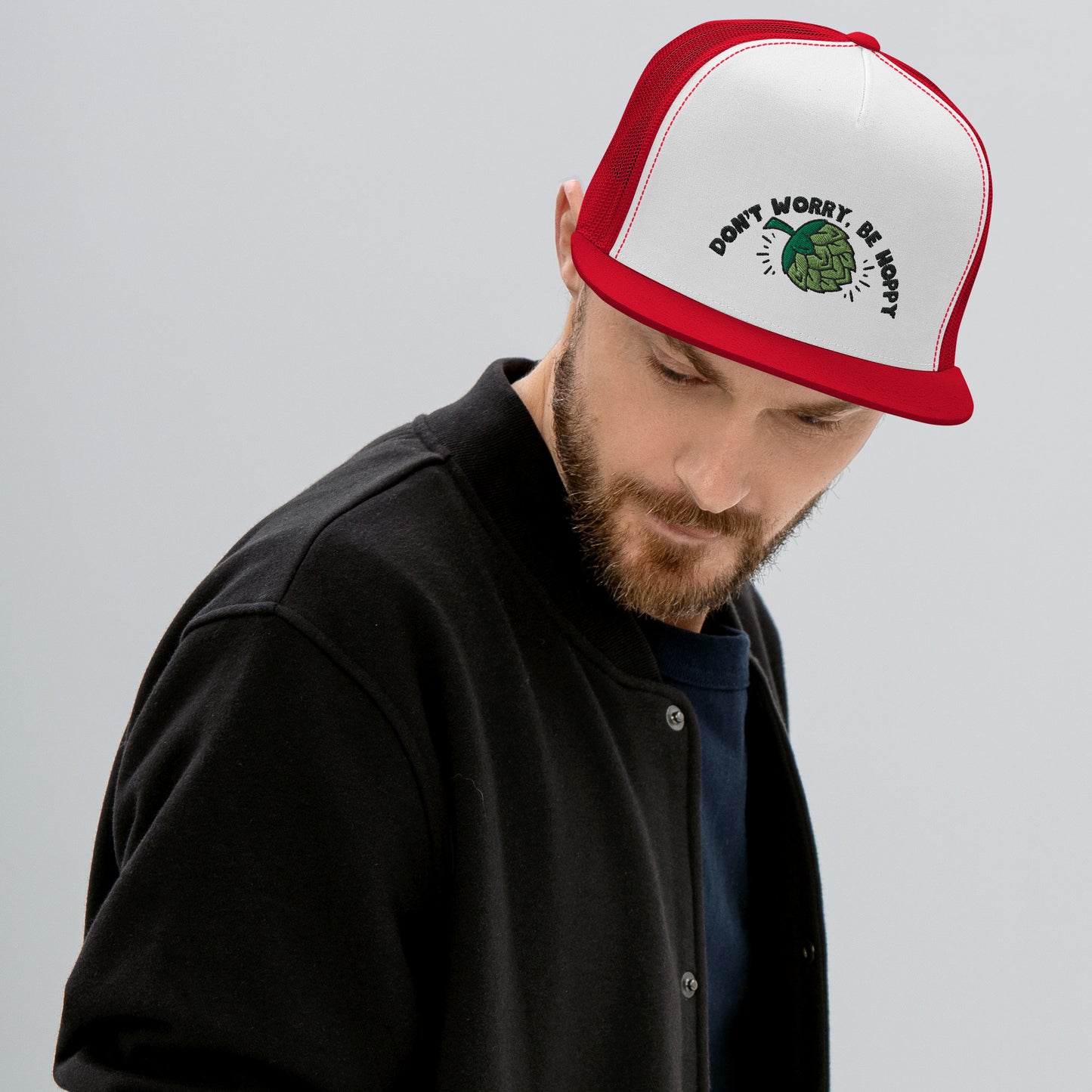 Don’t worry, be hoppy beer Trucker Cap