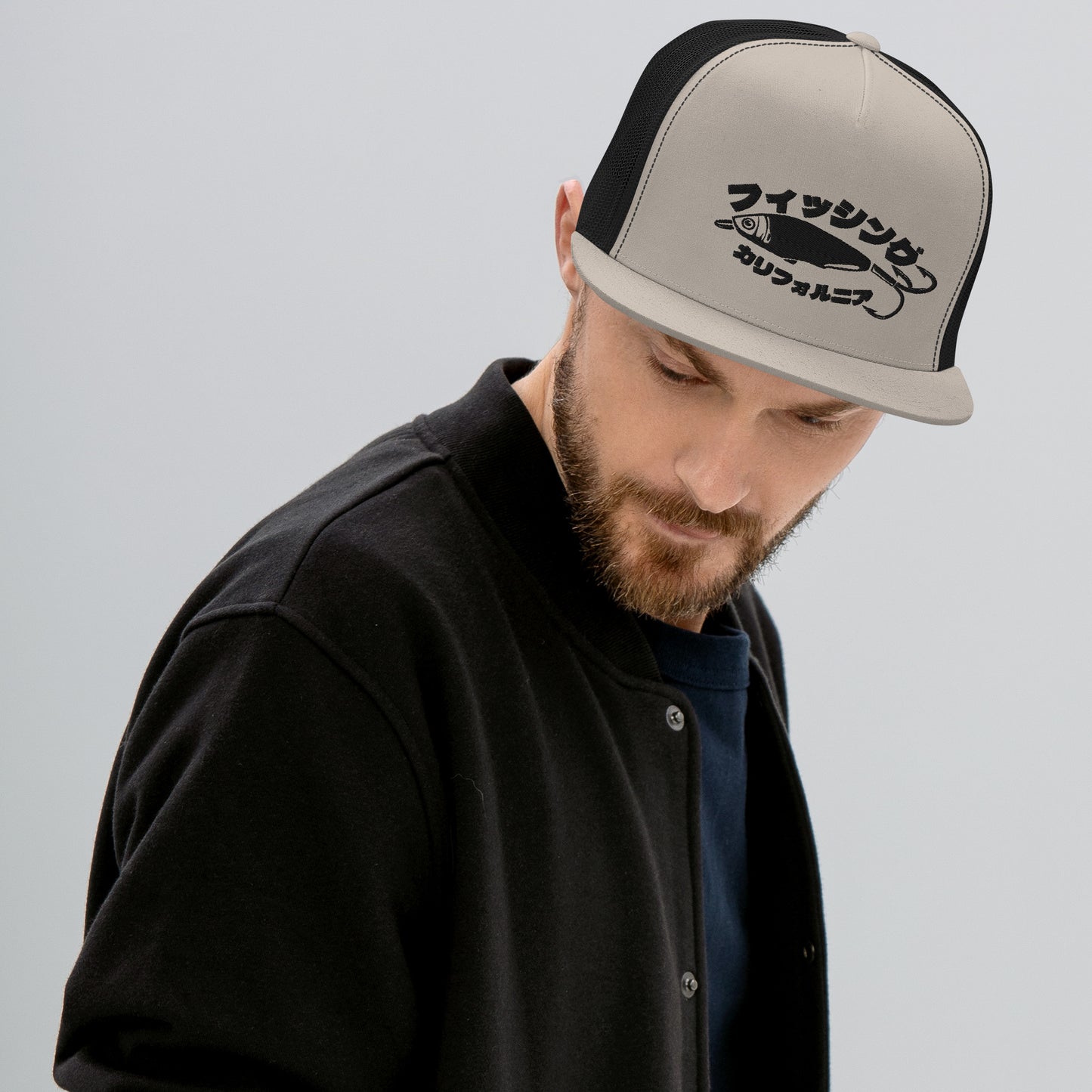 Fishing California, Japanese katakana California Trucker Cap
