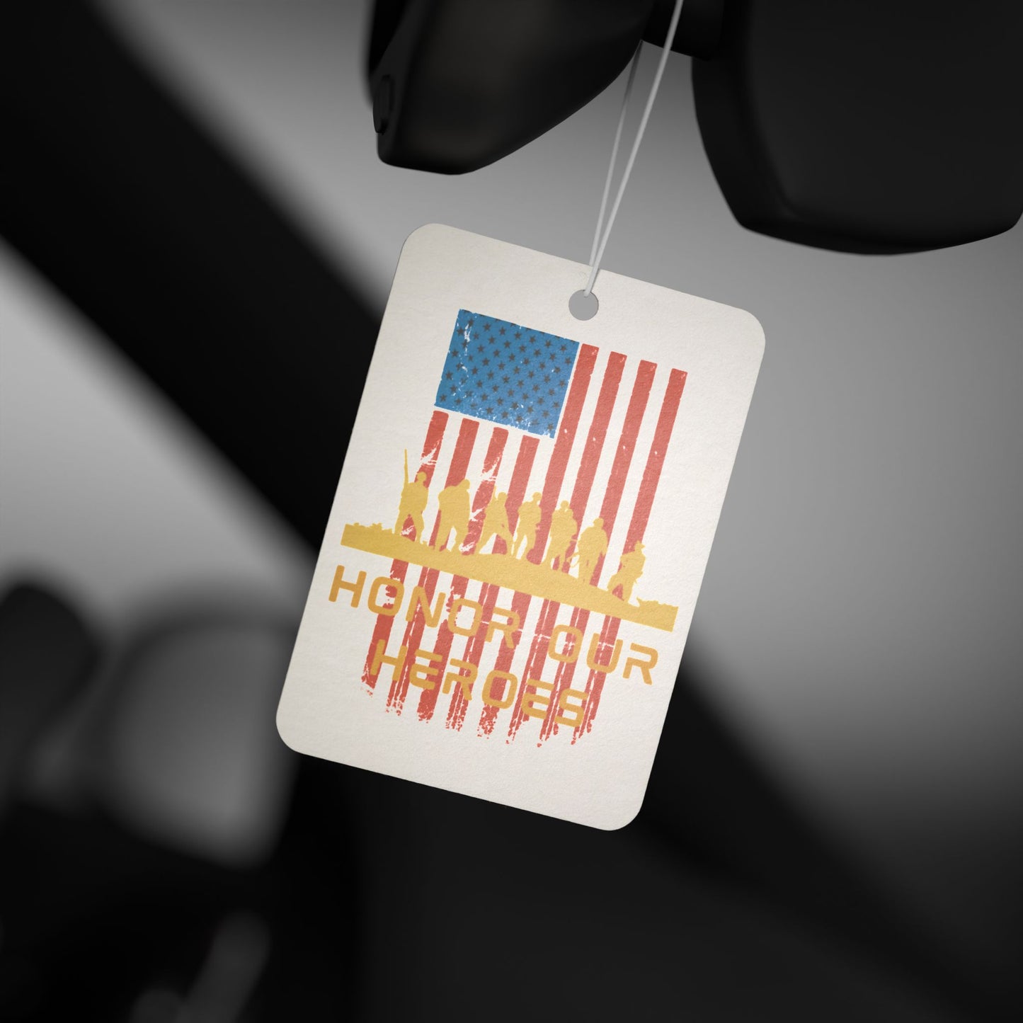 Honor Our Heroes, Veteran Flag, Honor Their Sacrifice, Honor The Gift, Warrior, U.S. Military, Memorial Day, US Flag, Car Air Freshener