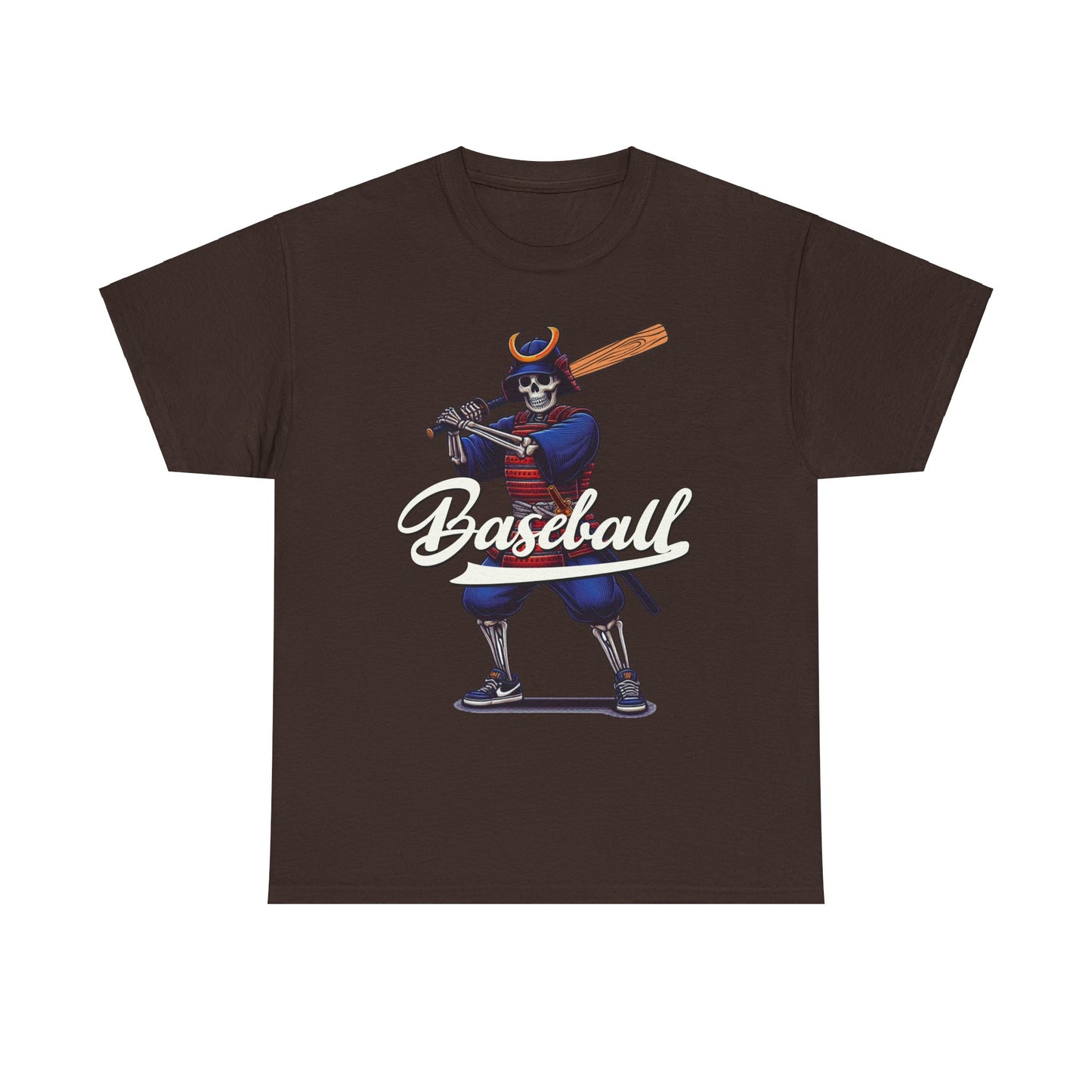 Skeleton Samurai, LA, Dodgers, Angels, Padres, Red Sox, Tigers, Mets, Cubs, Blue Jays, Cardinals, Japanese, Unisex 100% Cotton Tee