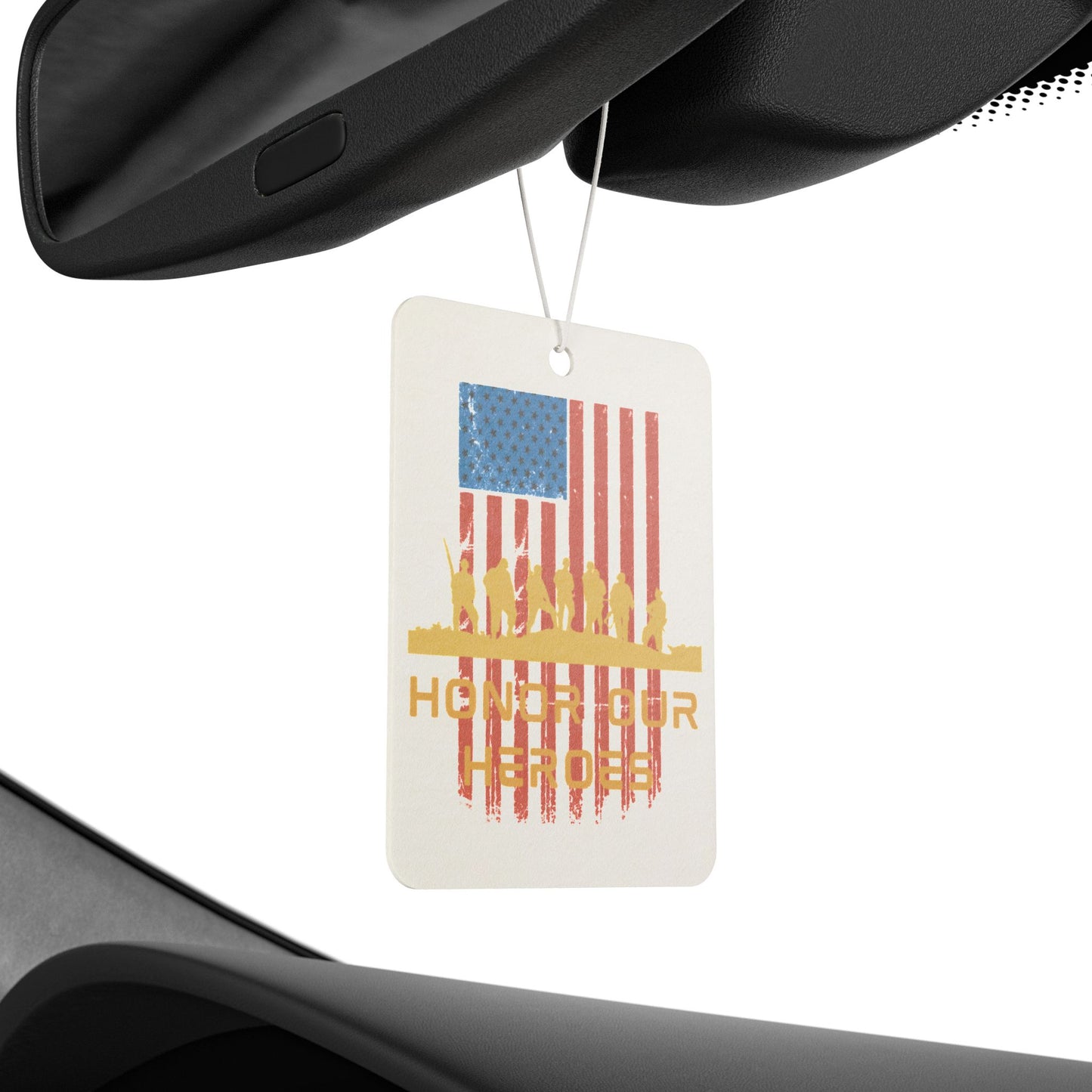 Honor Our Heroes, Veteran Flag, Honor Their Sacrifice, Honor The Gift, Warrior, U.S. Military, Memorial Day, US Flag, Car Air Freshener