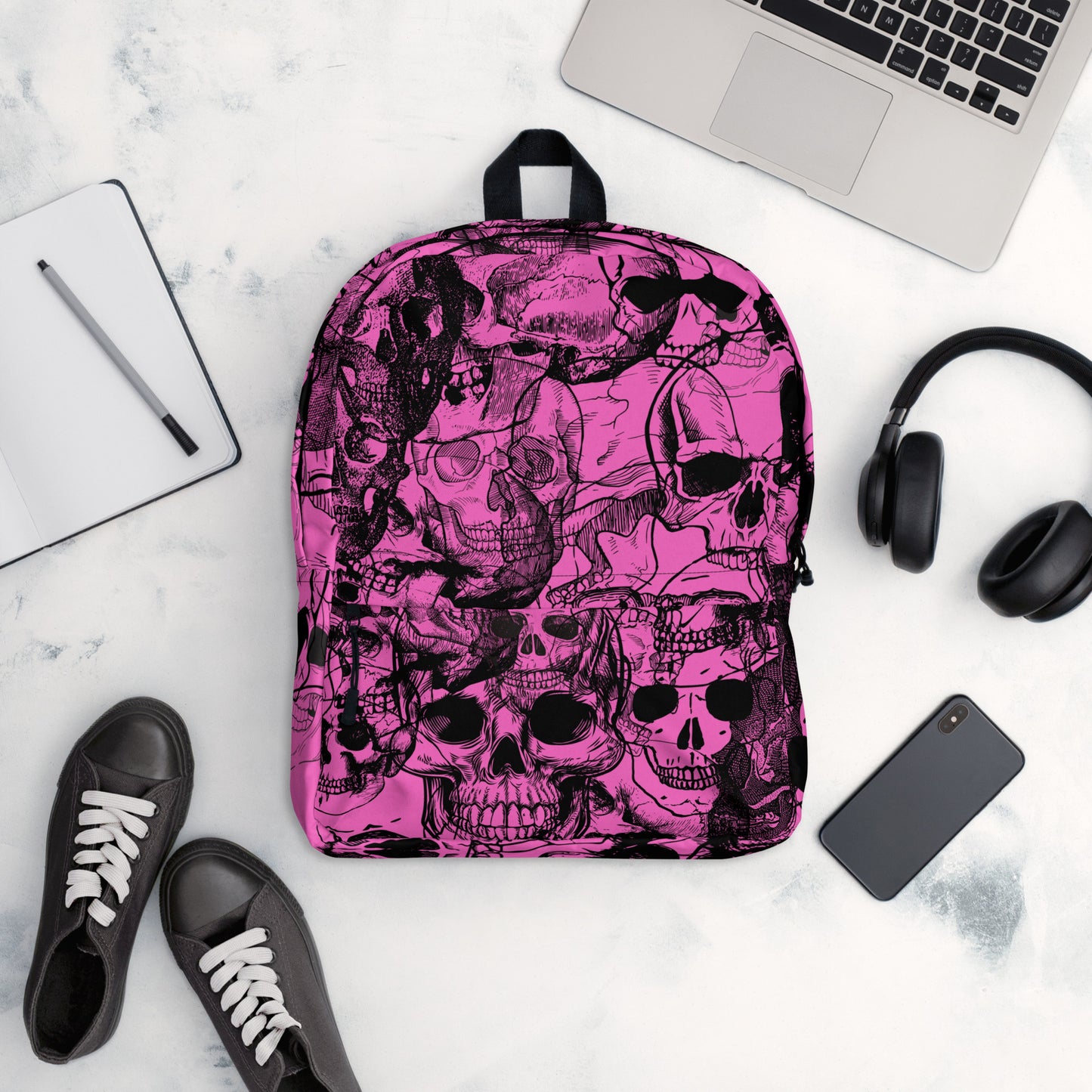 Pink Skull Backpack