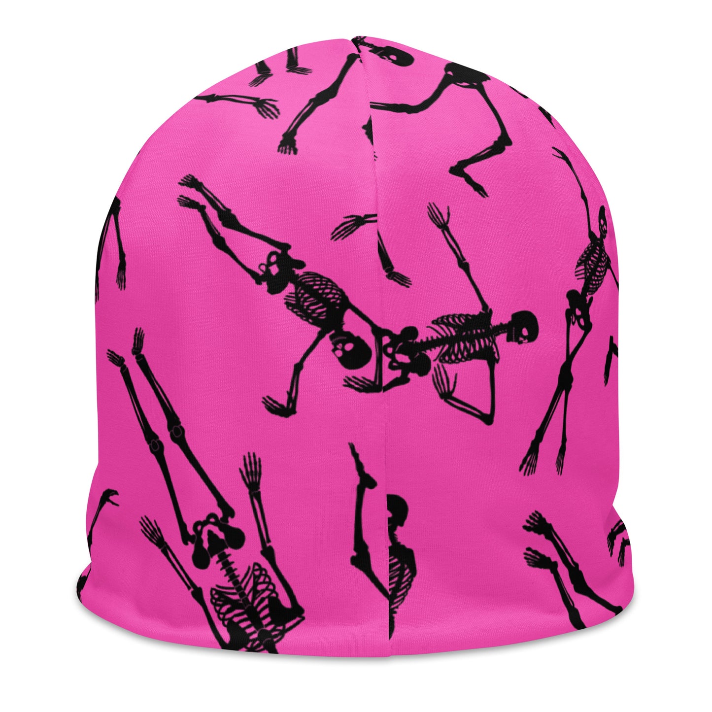 Skeleton Pink All-Over Print Beanie