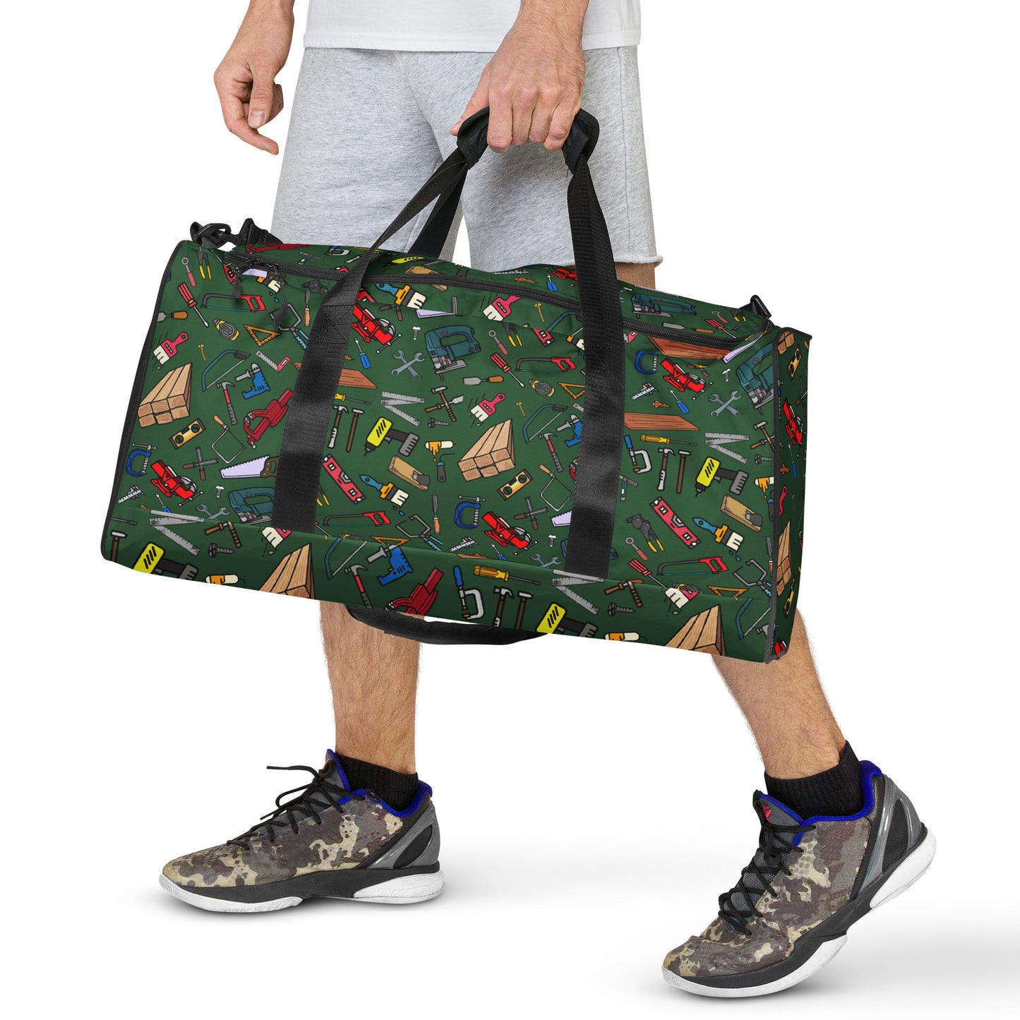 Carpenter, Carpenter Gear, Carpenter Apparel, Construction Gift, Carpenters Tool, For You, Gift For Dad, Wood Working, kawaii, Carpenter tools Duffle bag