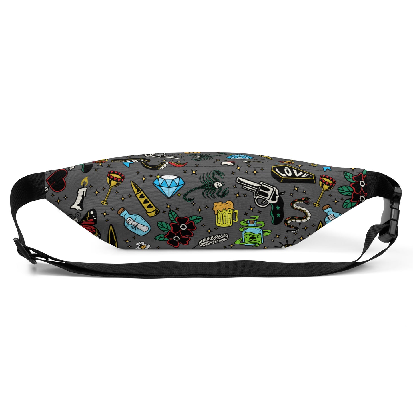 Tattoo Gray Fanny Pack