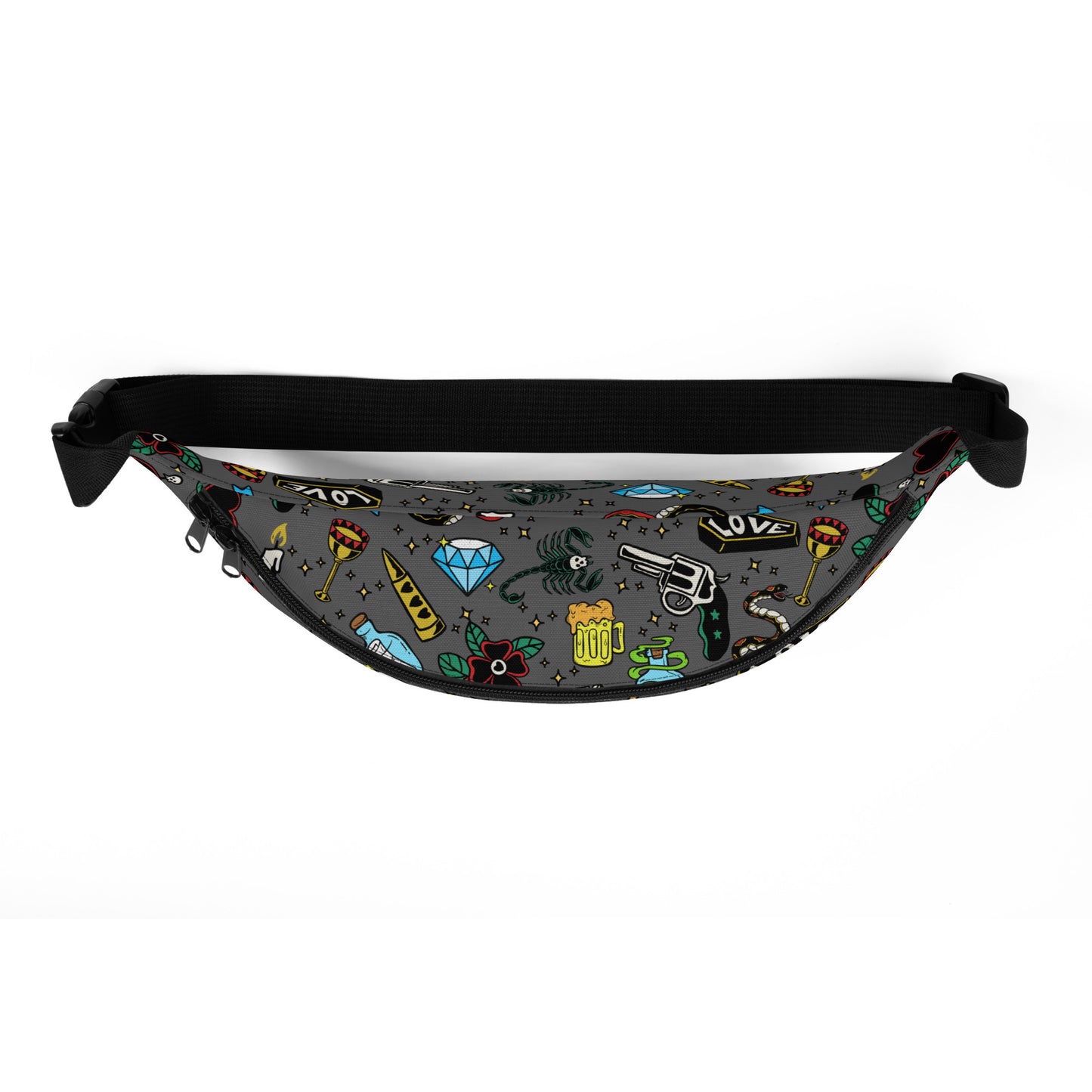 Tattoo Gray Fanny Pack