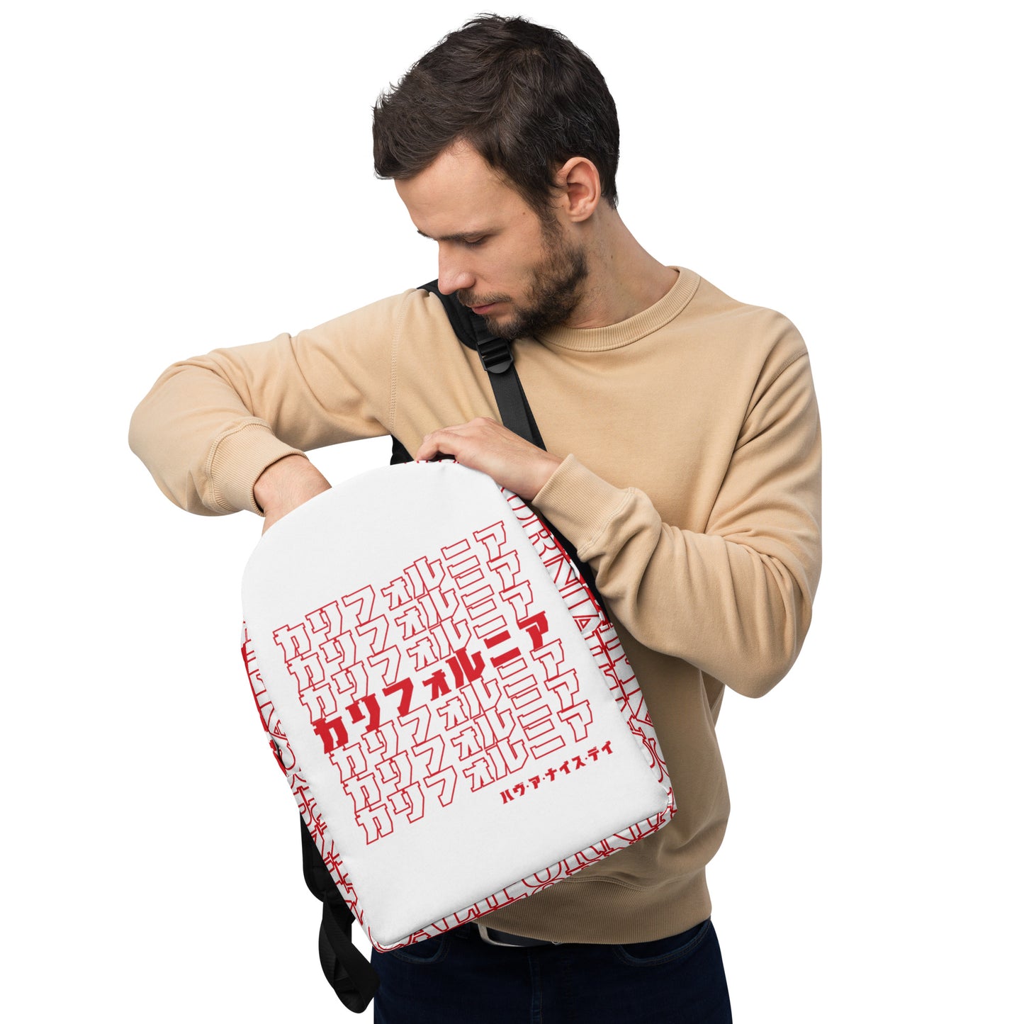 California, Japanese, Katakana, Nihongo, Have a good day Minimalist Backpack