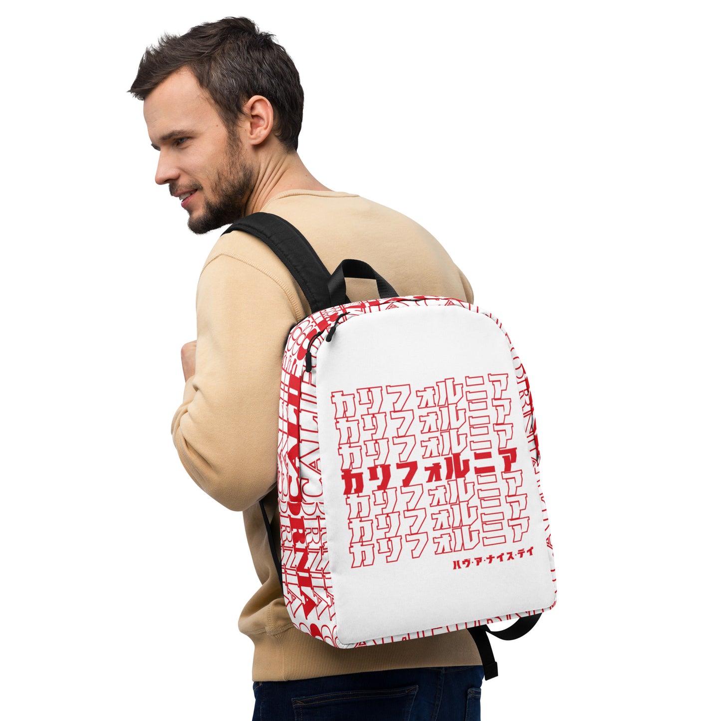 California, Japanese, Katakana, Nihongo, Have a good day Minimalist Backpack