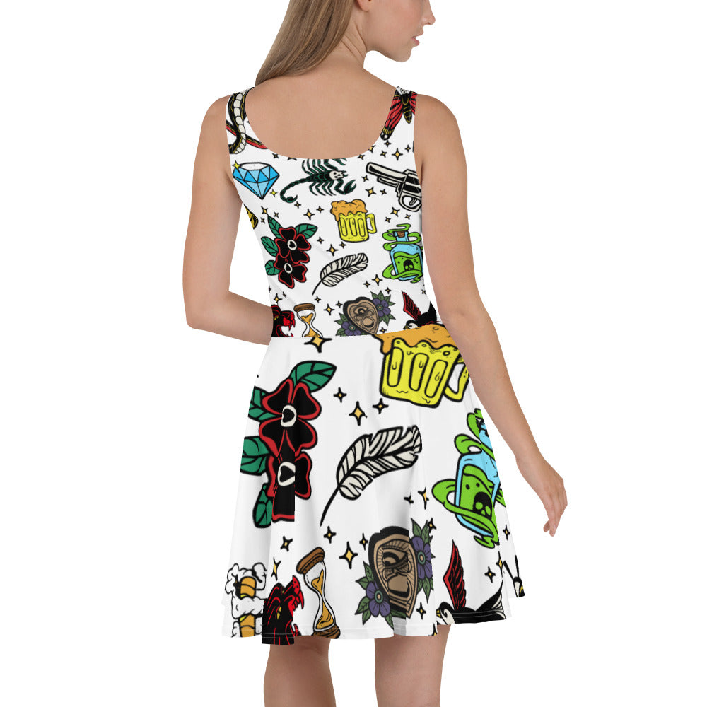 Tattoo Skater Dress