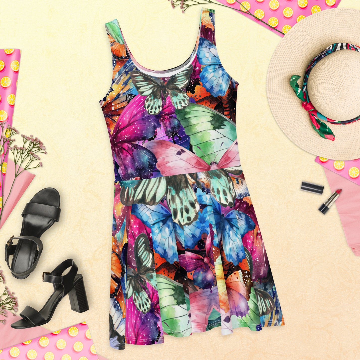 Butterfly Skater Dress