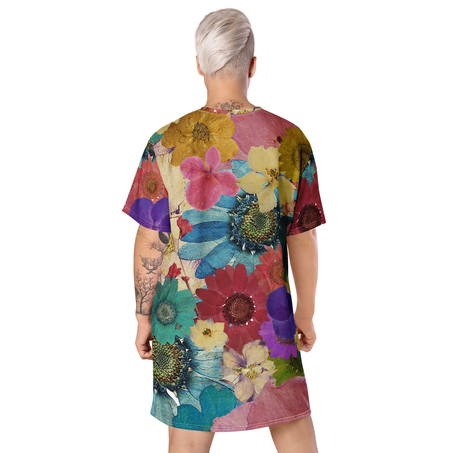 Pressed Flowers T-shirt dress