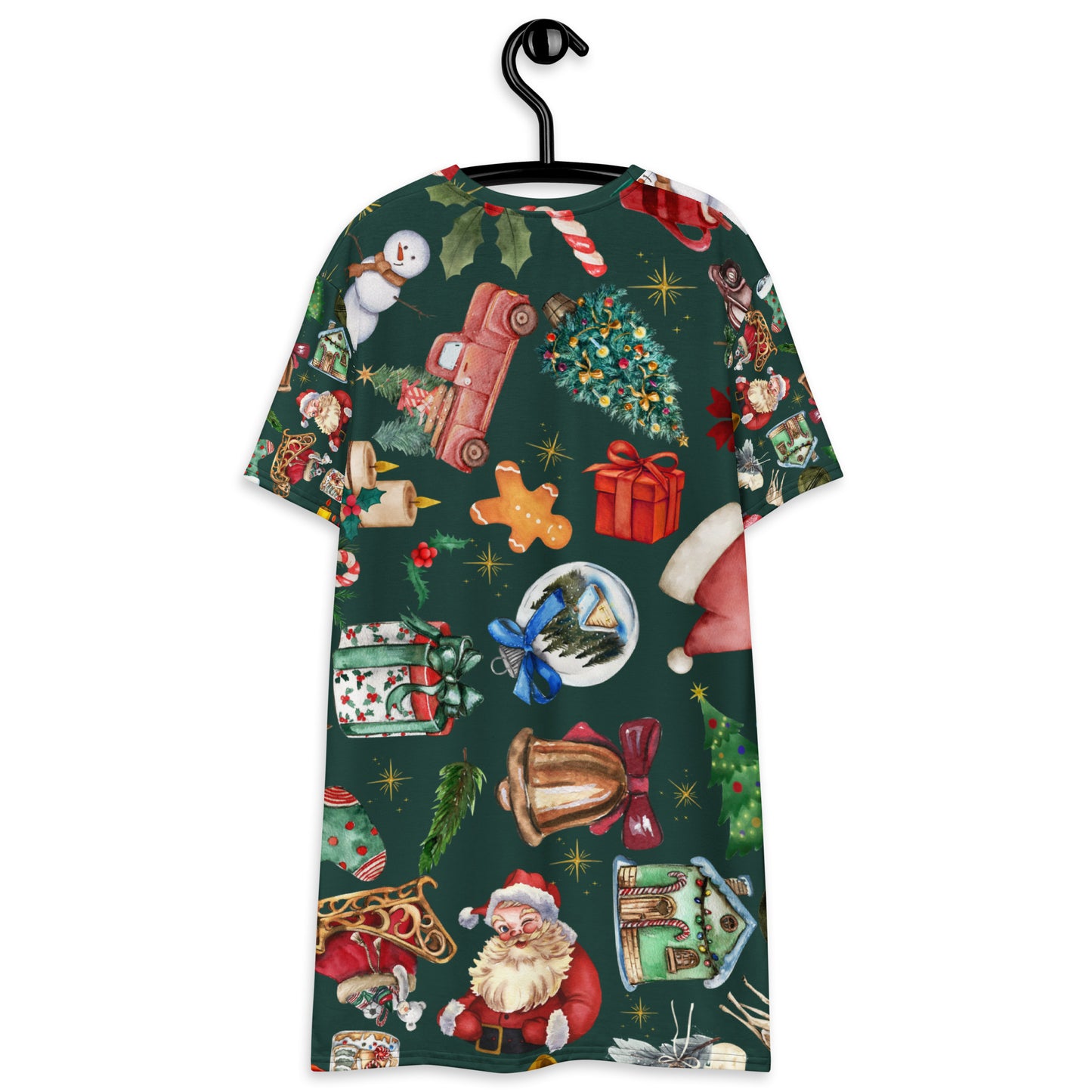 Christmas Green T-shirt dress, Daily Use, Gift For Him, Gift For Her, Gift For Them, Pajama Pants, Comfy Pants, Christmas Pajamas, Relaxed Christmas Vibes T-shirt dress
