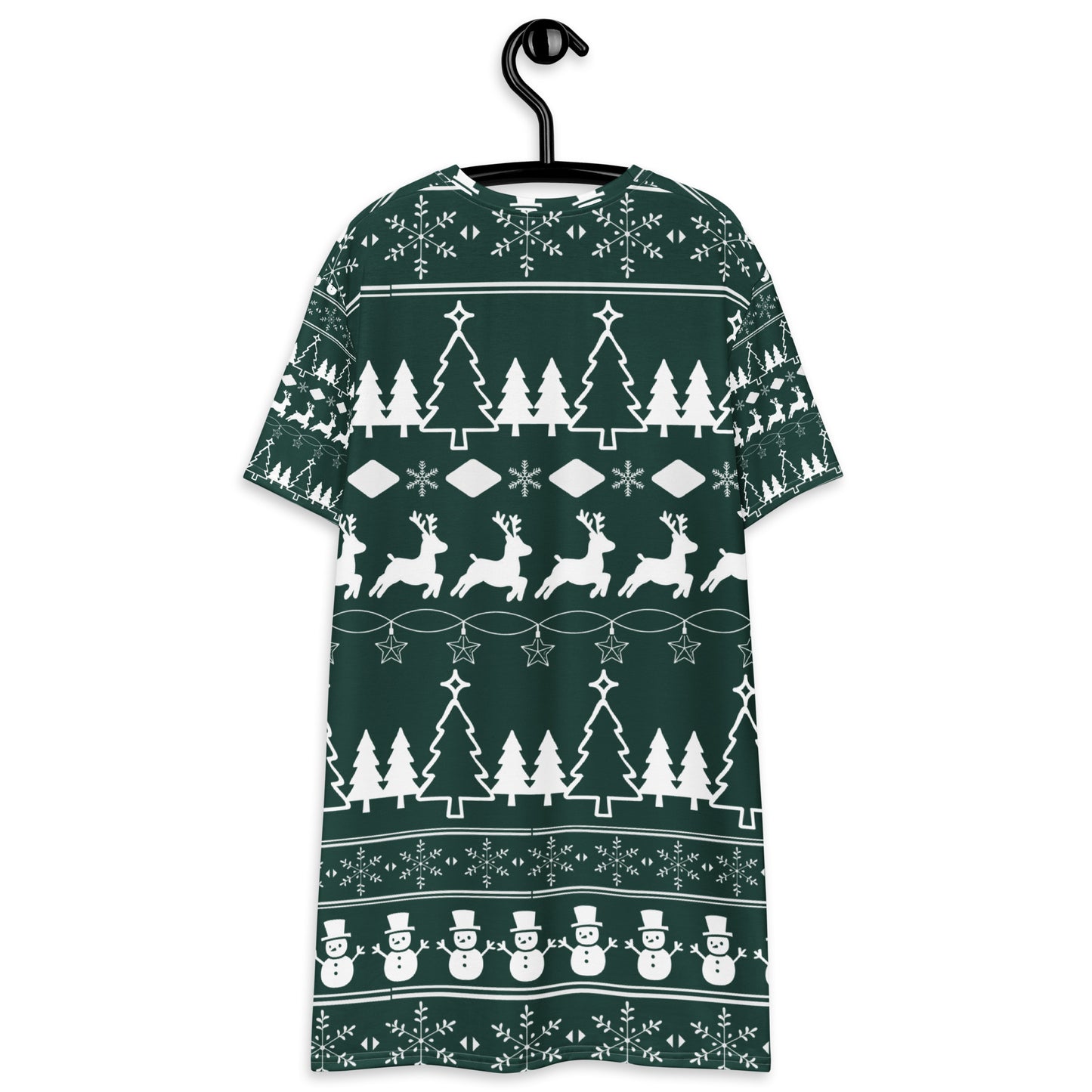 Christmas Green T-shirt dress