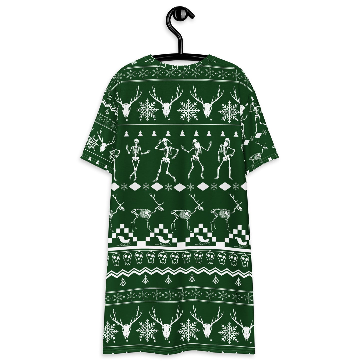 Christmas Skull T-shirt dress