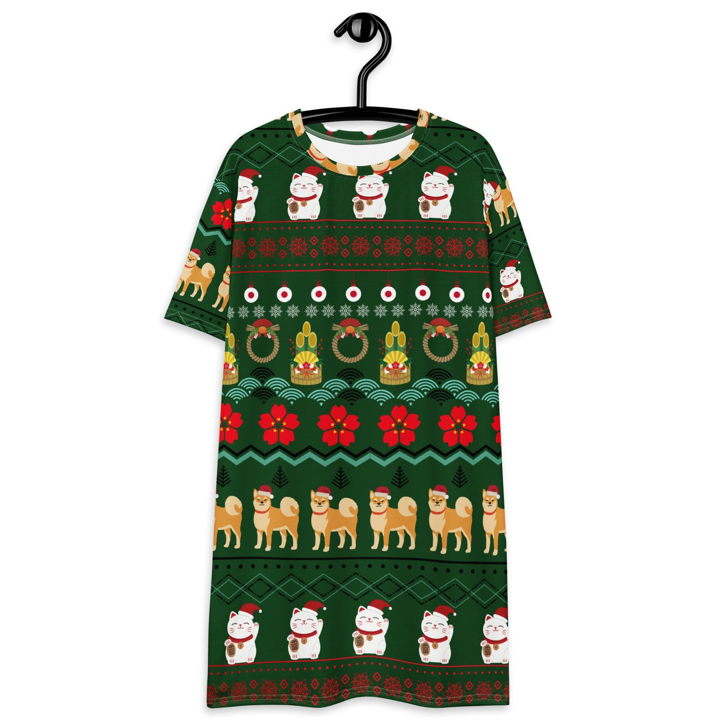 Christmas Japanese Ugly T-shirt dress