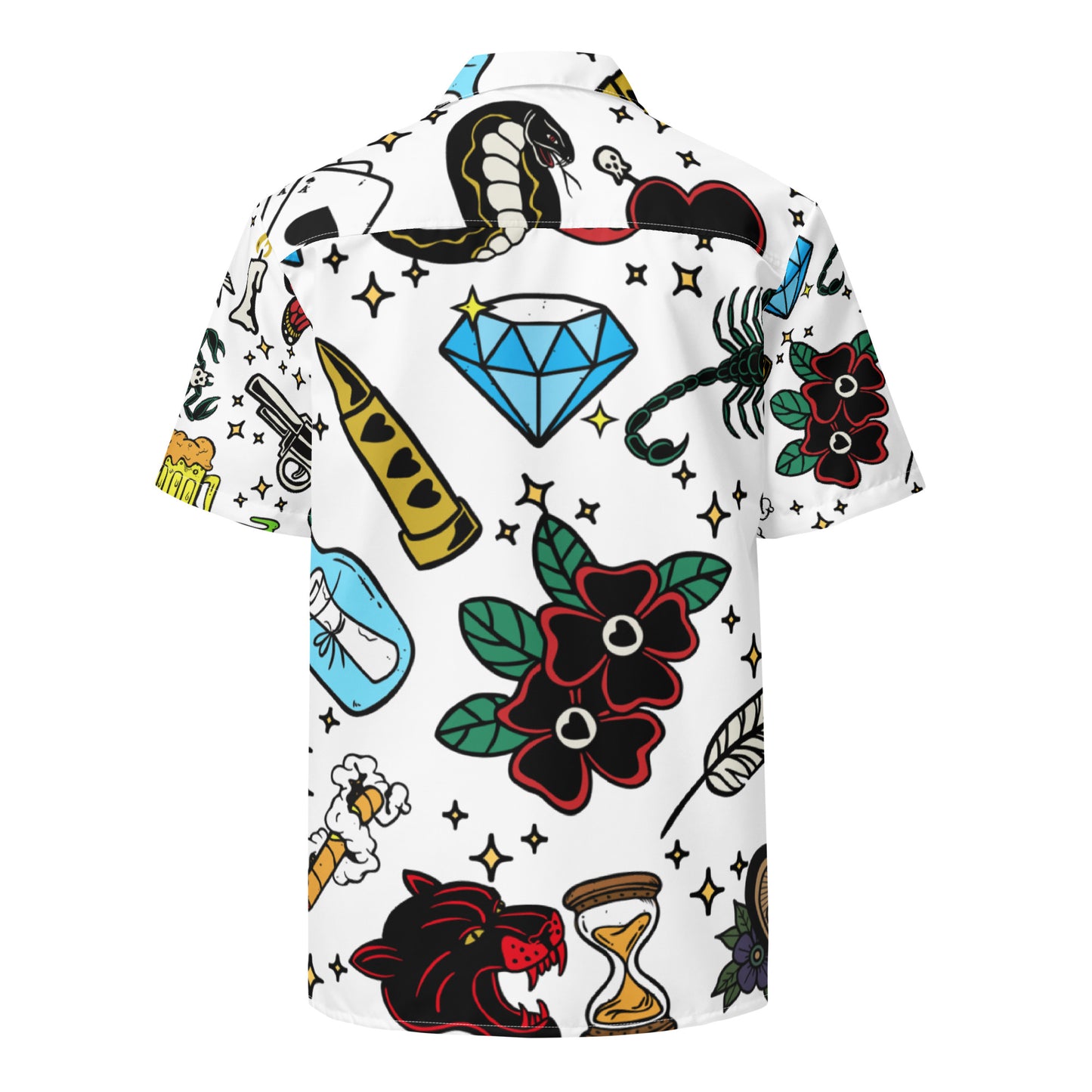Tattoo Unisex button shirt