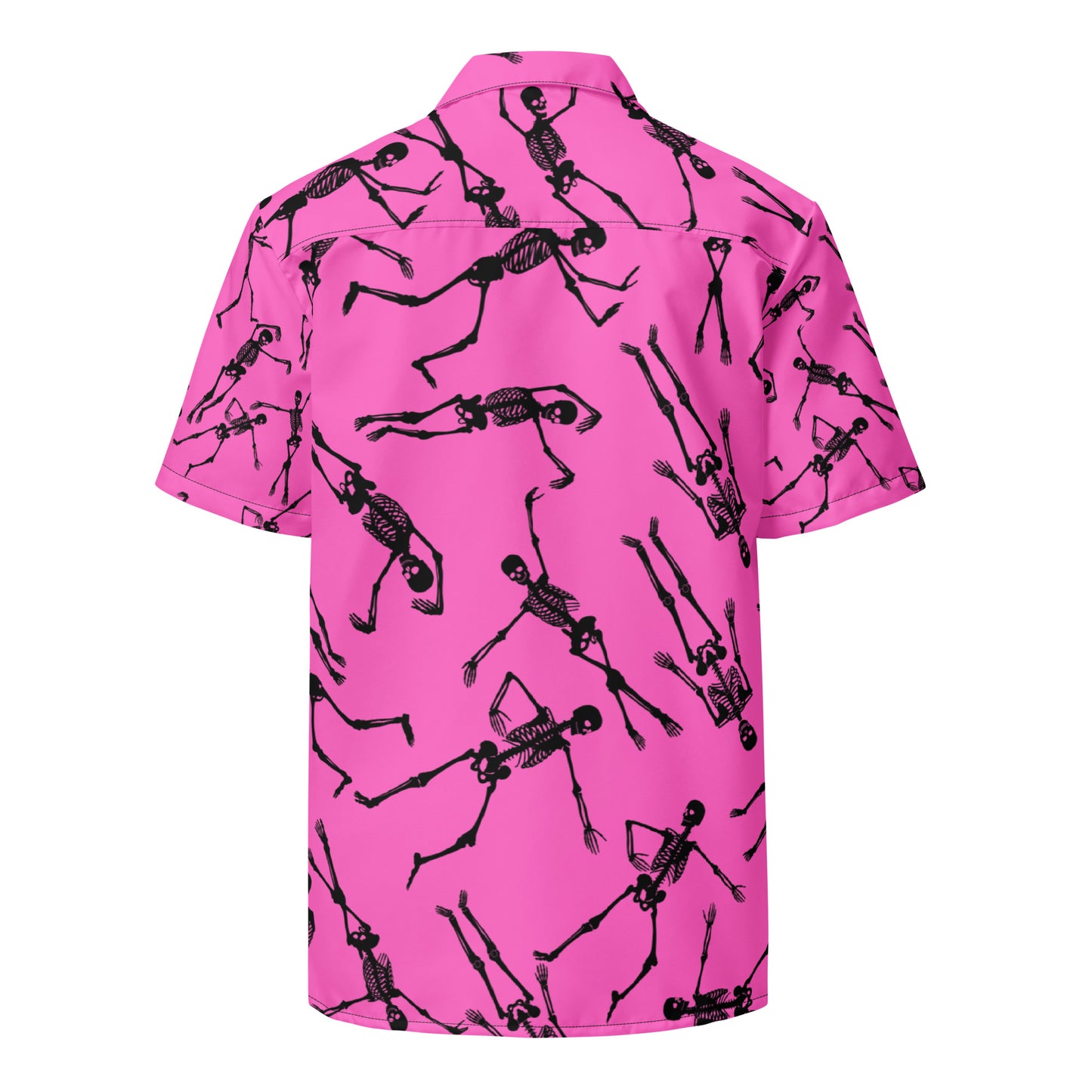 Skeleton PinkUnisex button shirt