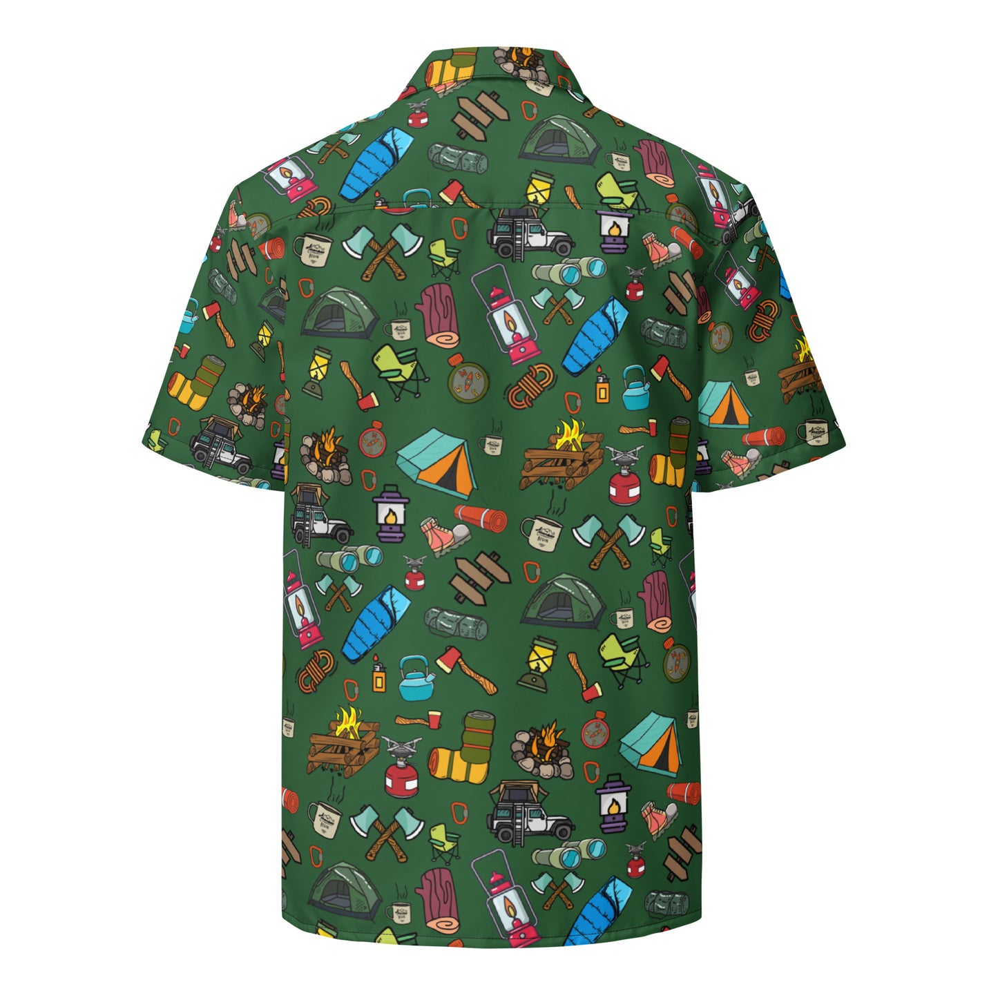 Camping Unisex button shirt, Camping , Daily Use, Camping Tool, Camping Lover, Gift For Him, Gift For Her, Gift For Camper, Unique, Kawaii, Camping Unisex button shirt