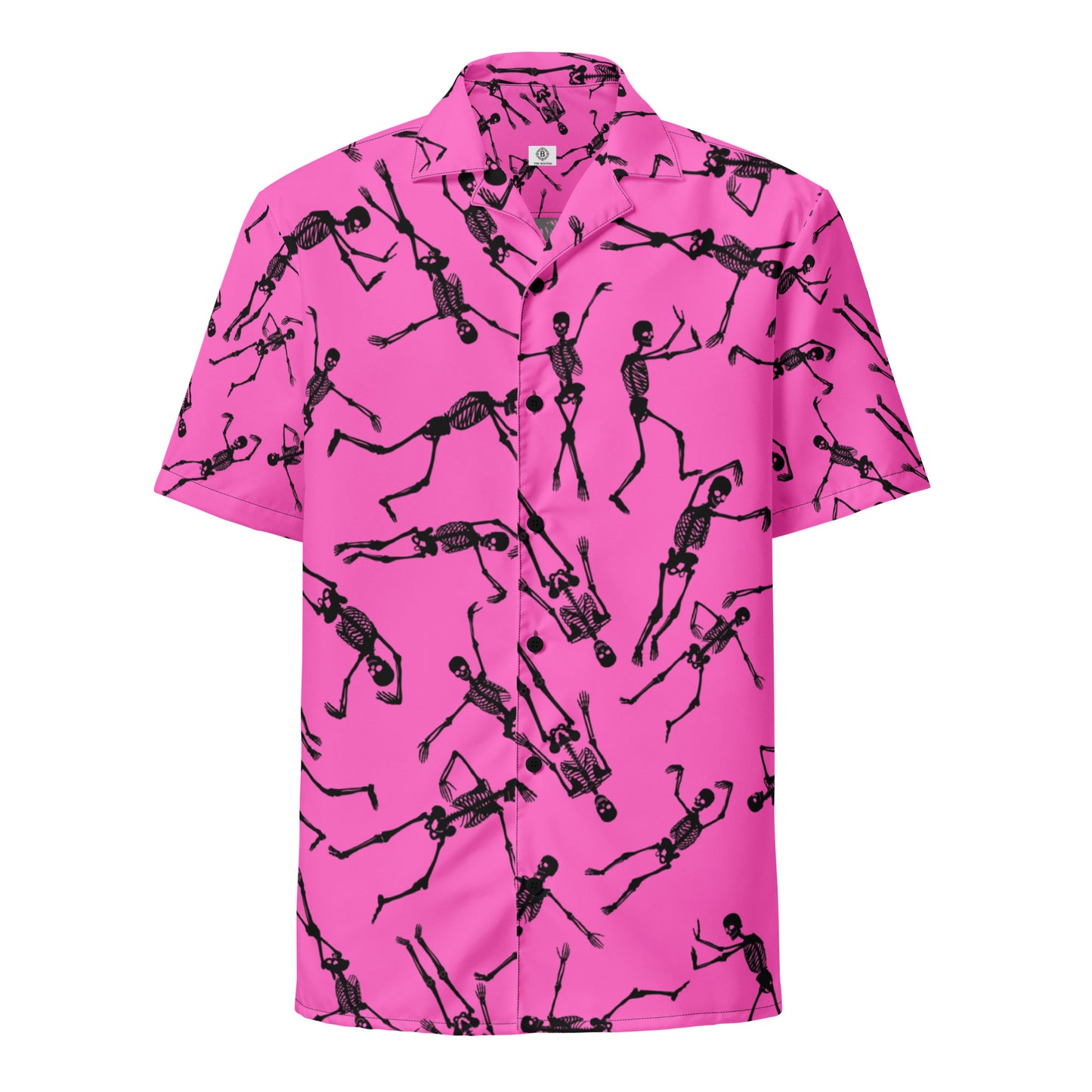 Skeleton PinkUnisex button shirt