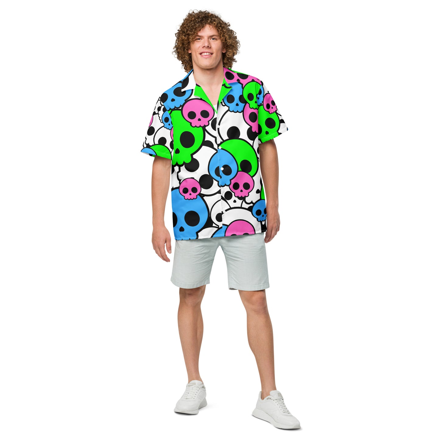 Skull Anime Unisex button shirt
