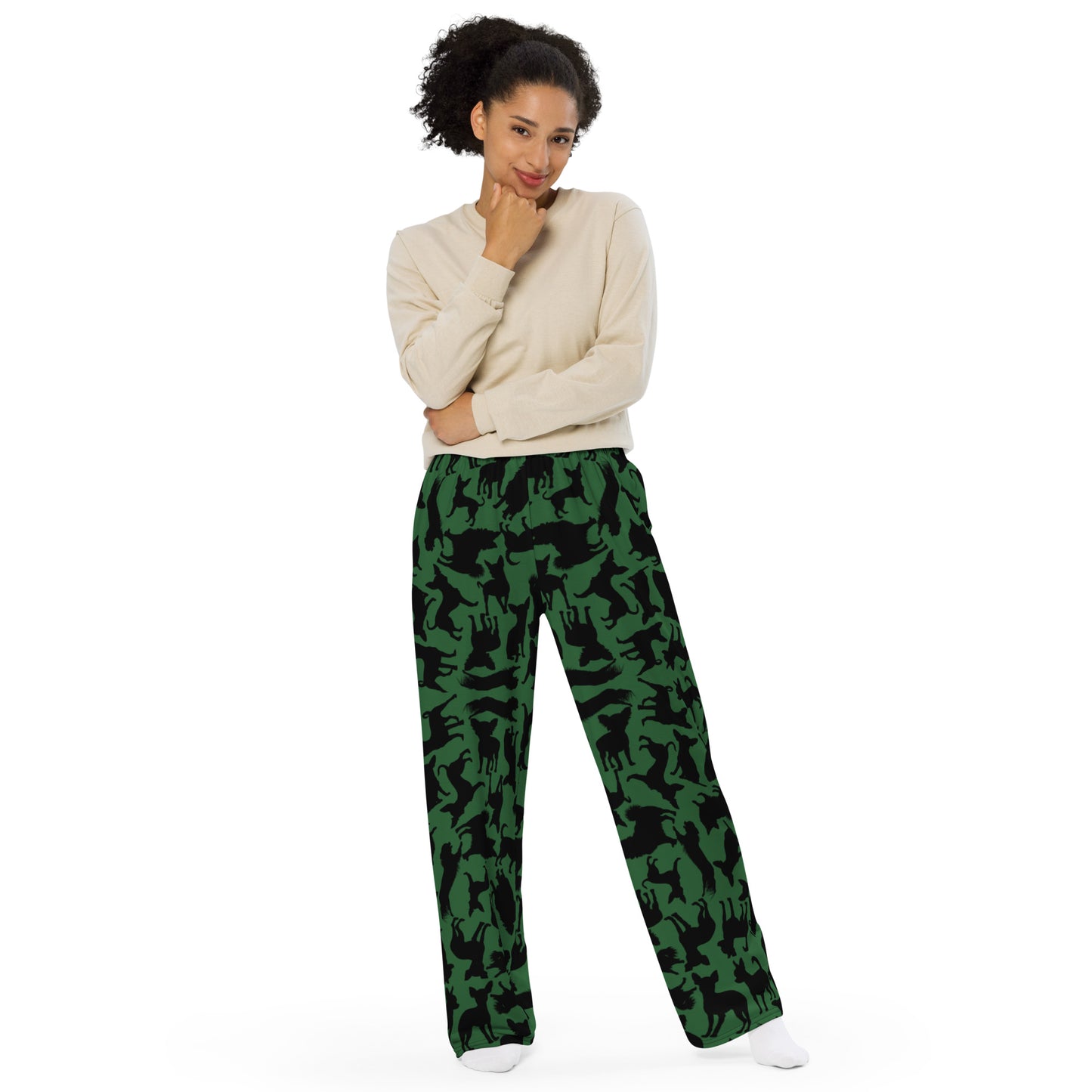 Chihuahua, Chihuahua, Chihuahua Lover, Dog Lover, Kawaii, Chihuahua Dog Mom, Dog Lover, Mother's day Gift, All-over print unisex wide-leg pants