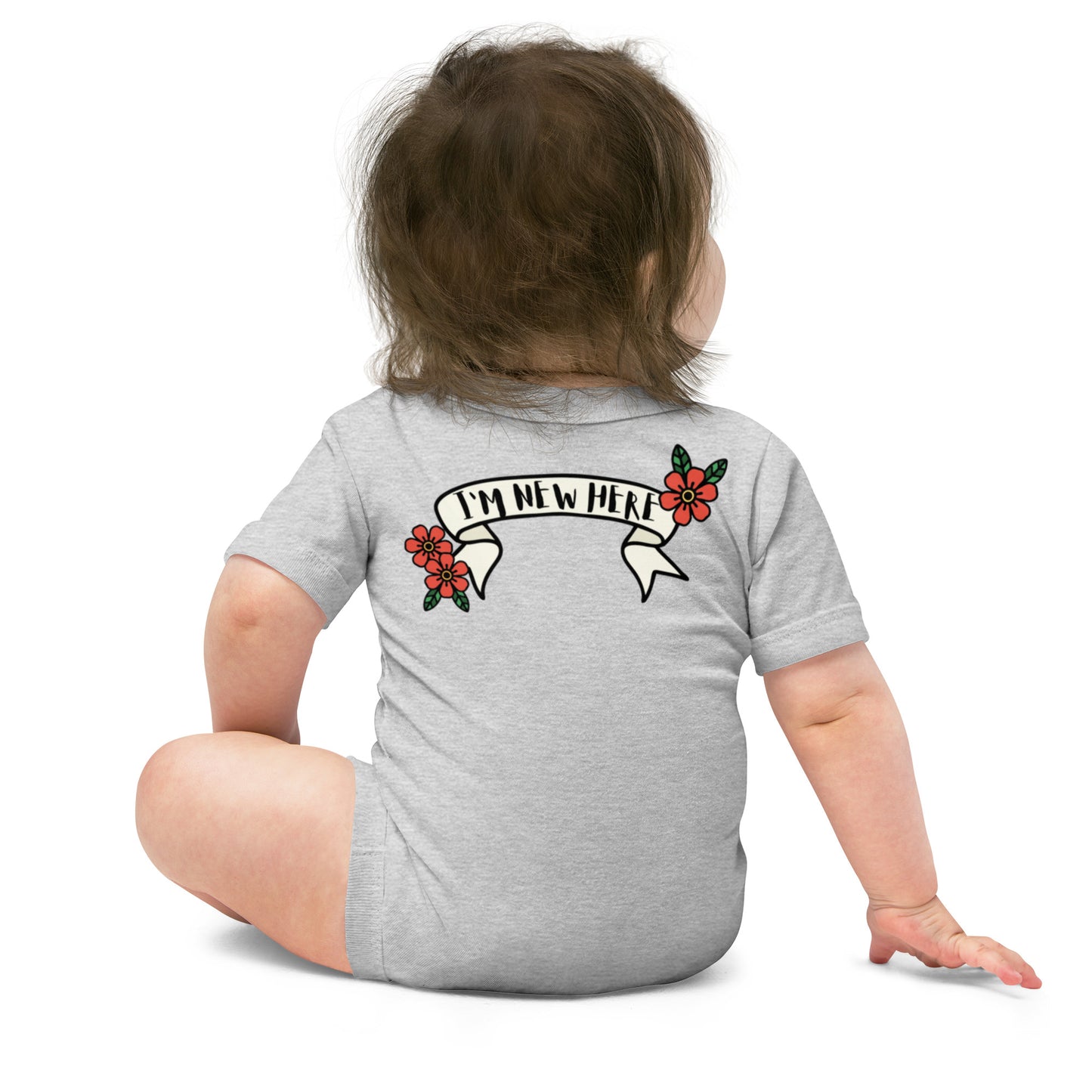 Best Gift Ever, Butterfly Tattoo, Baby short sleeve bodysuit