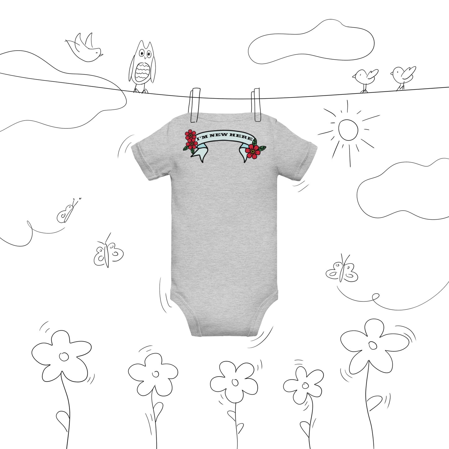 Best Gift Ever Stork with Baby bodysuit
