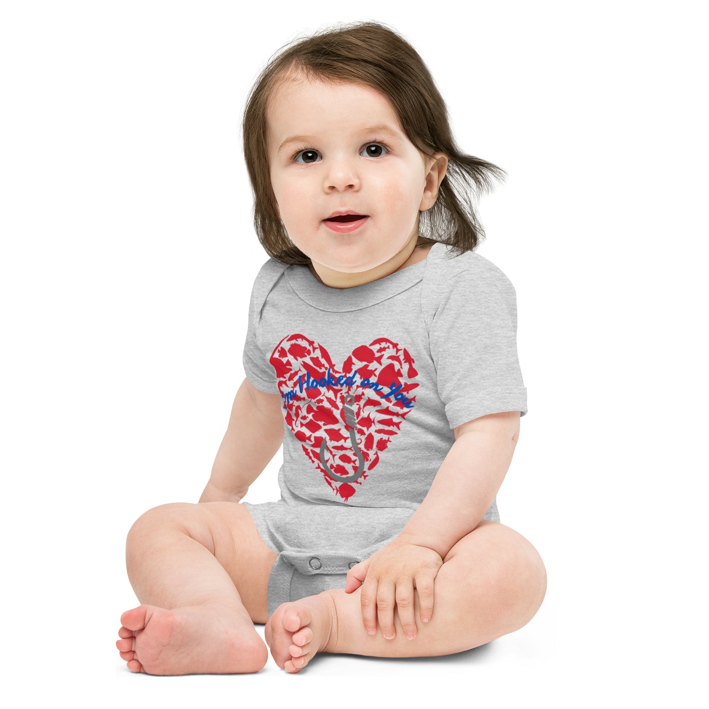 Fishing Lover Baby short sleeve Bodysuit