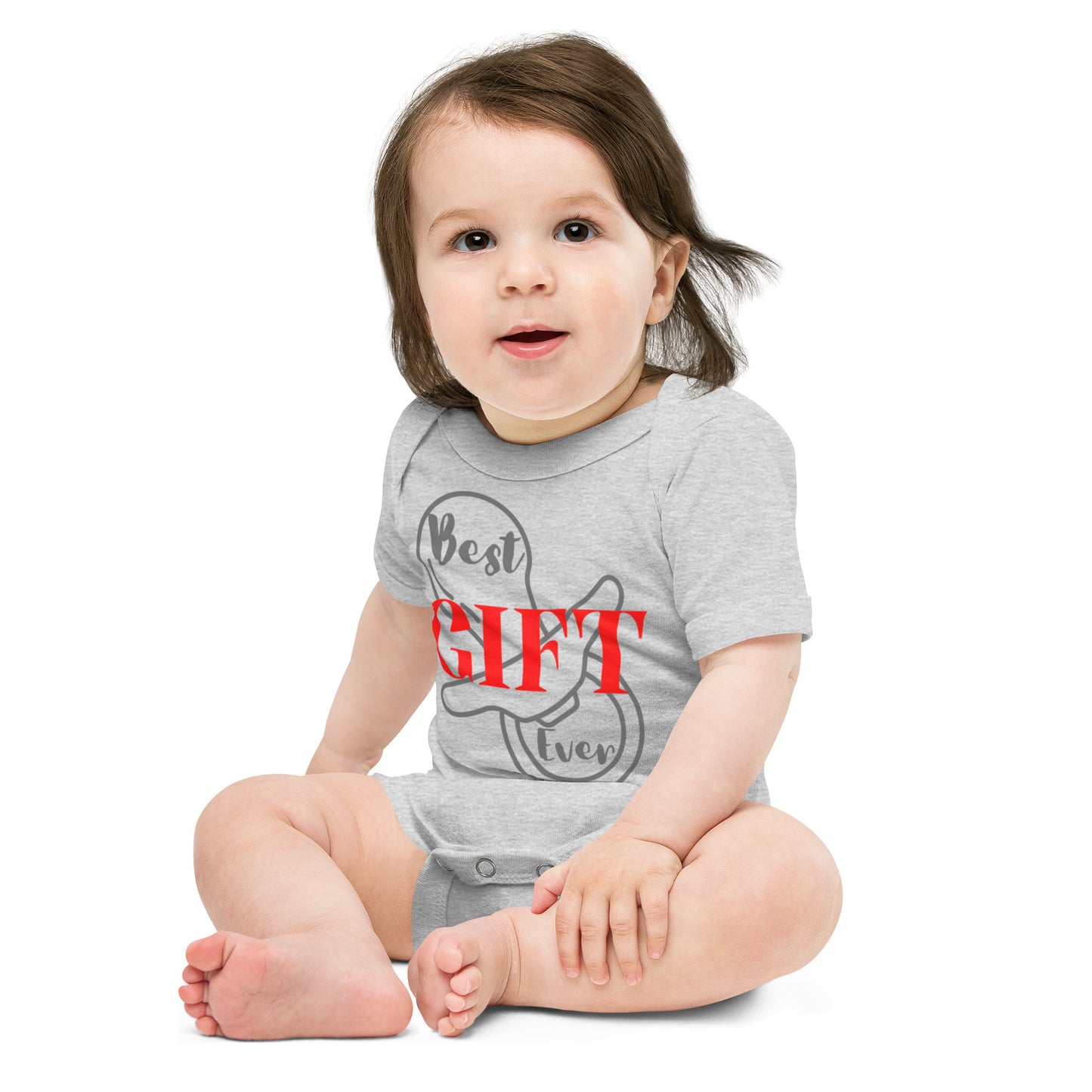 Best Gift Ever Baby short sleeve one piece Pacifier