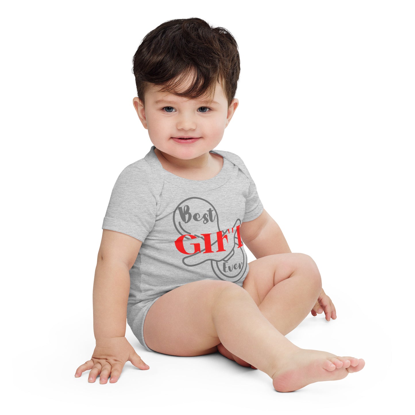 Best Gift Ever Baby short sleeve one piece Pacifier