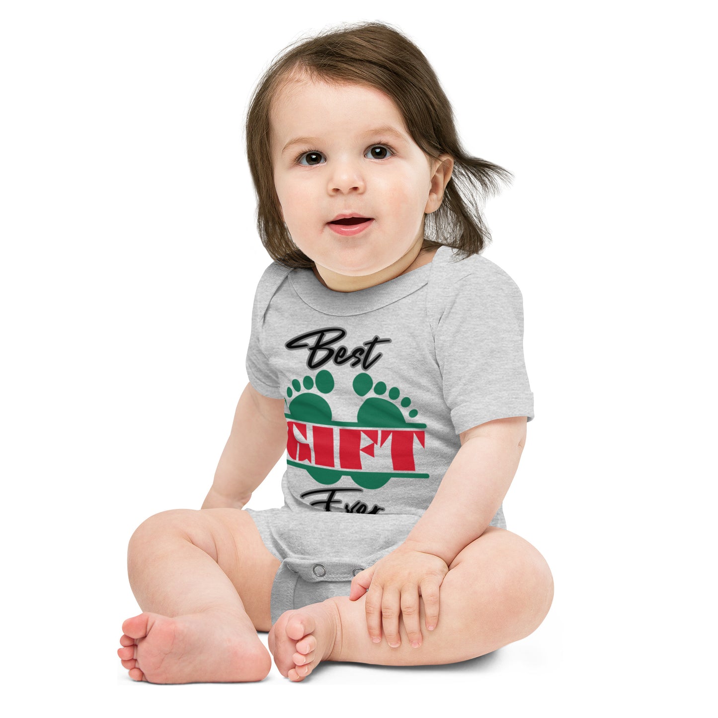 Best Gift Ever Baby Foot Baby Cotton short sleeve bodysuit