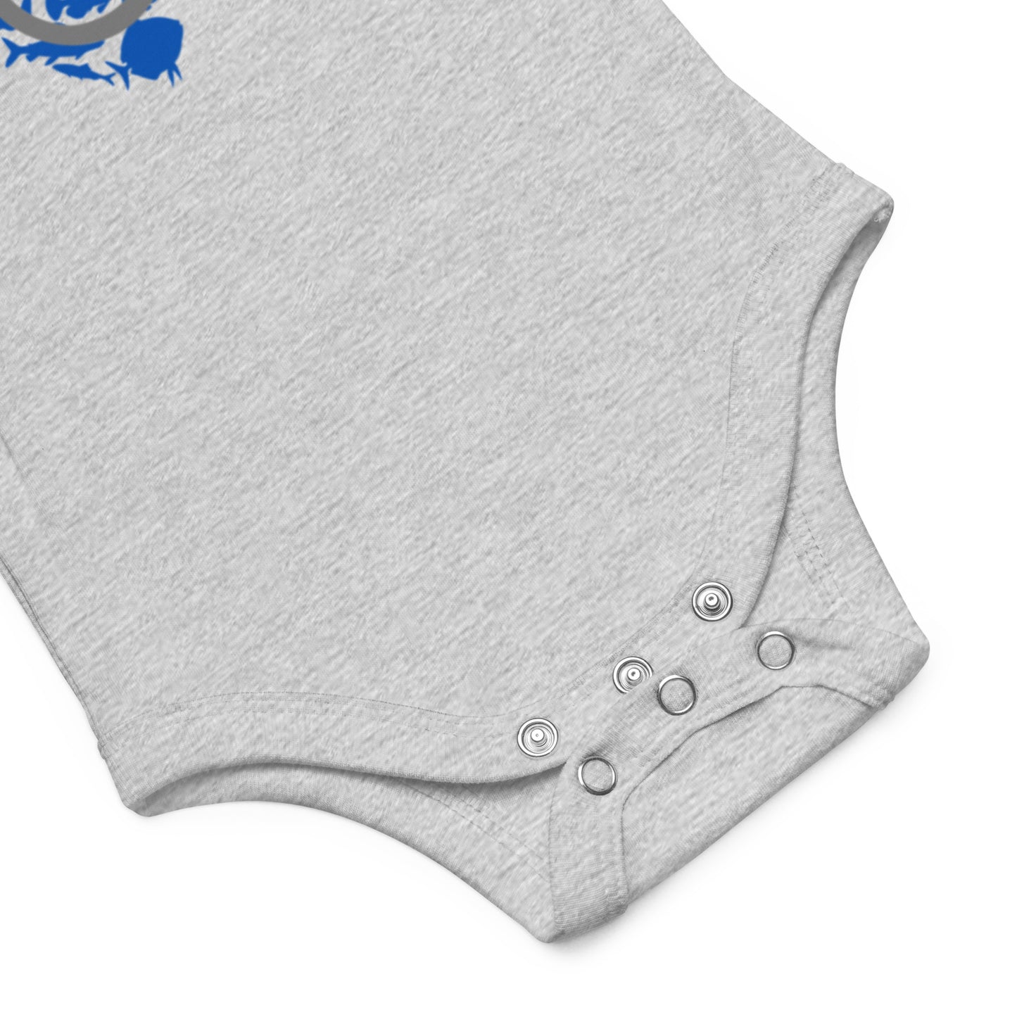 Fishing Lover Blue Baby short sleeve Bodysuit