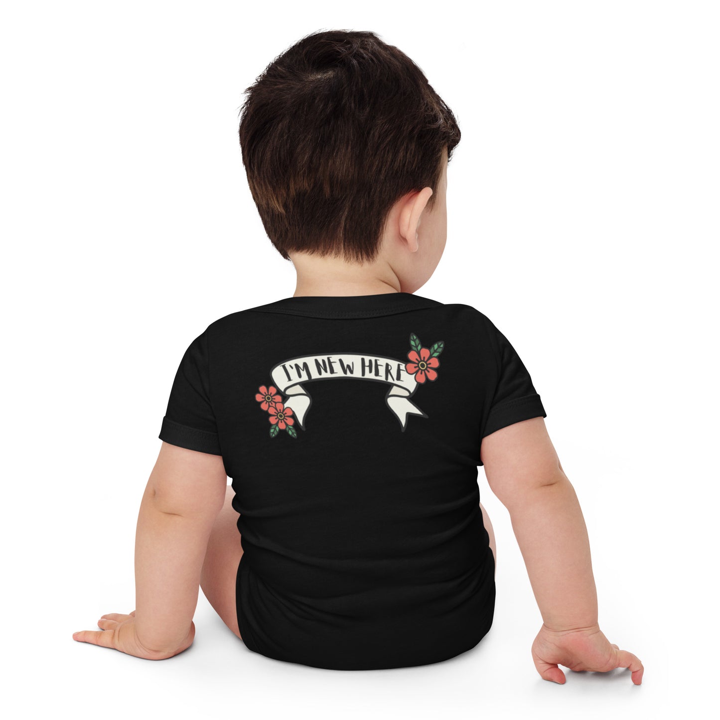 Best Gift Ever, Butterfly Tattoo, Baby short sleeve bodysuit