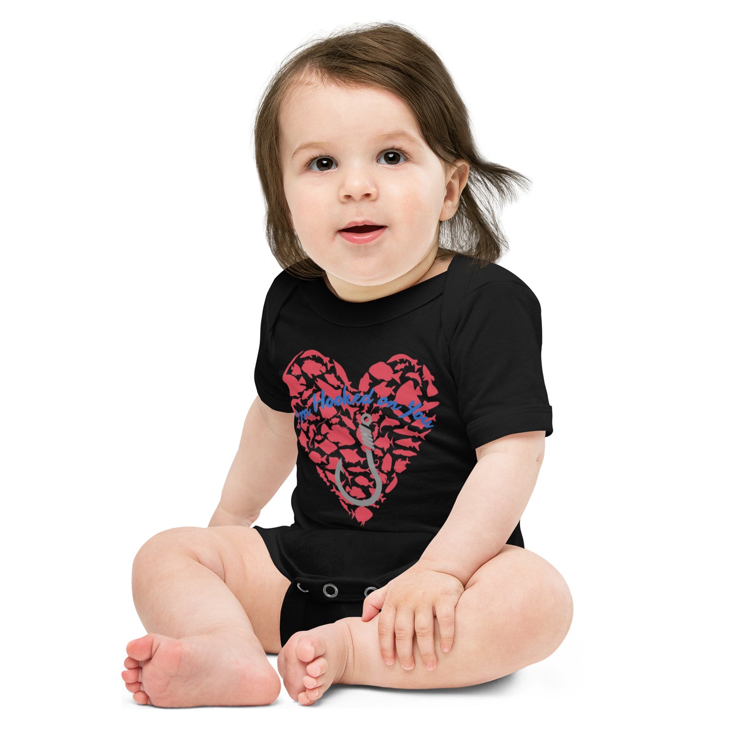 Fishing Lover Baby short sleeve Bodysuit